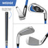 PGA TOUR® Juniors Right Handed Blue Golf Club Set by Golfgen® for Player Heights 4'8" - 5'3" | Complete Junior Golf Club Set