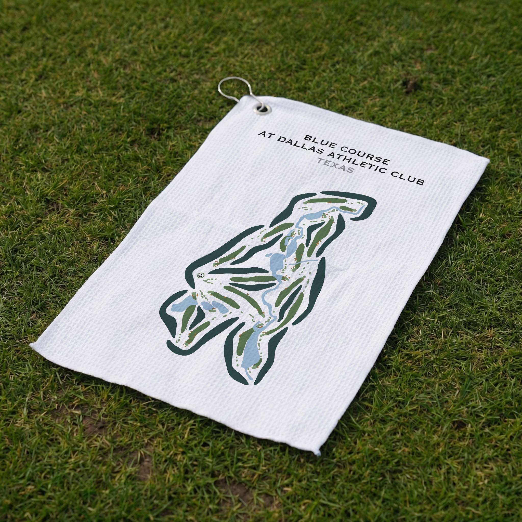 Blue Course at Dallas Athletic Club, Texas - Printed Golf Courses