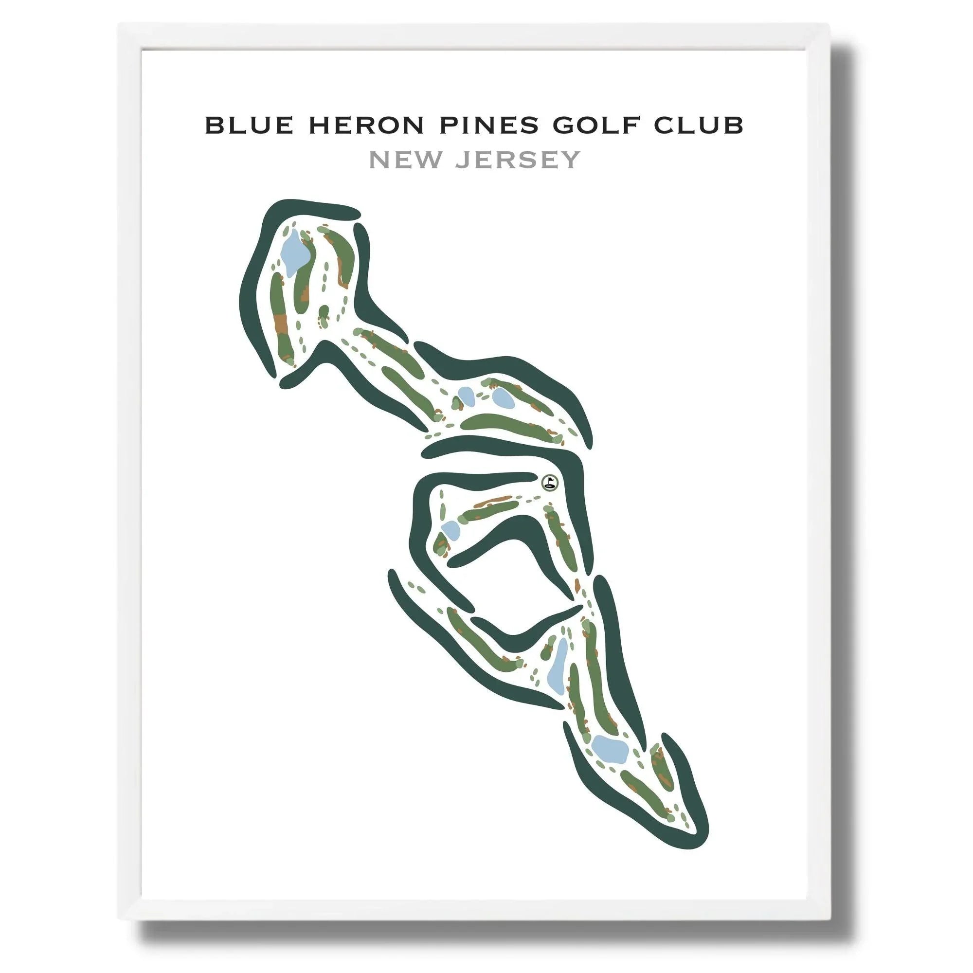 Blue Heron Pines Golf Club, New Jersey - Printed Golf Courses