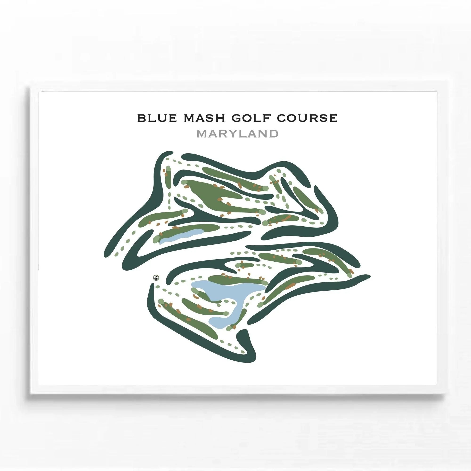 Blue Mash Golf Course, Maryland - Printed Golf Courses