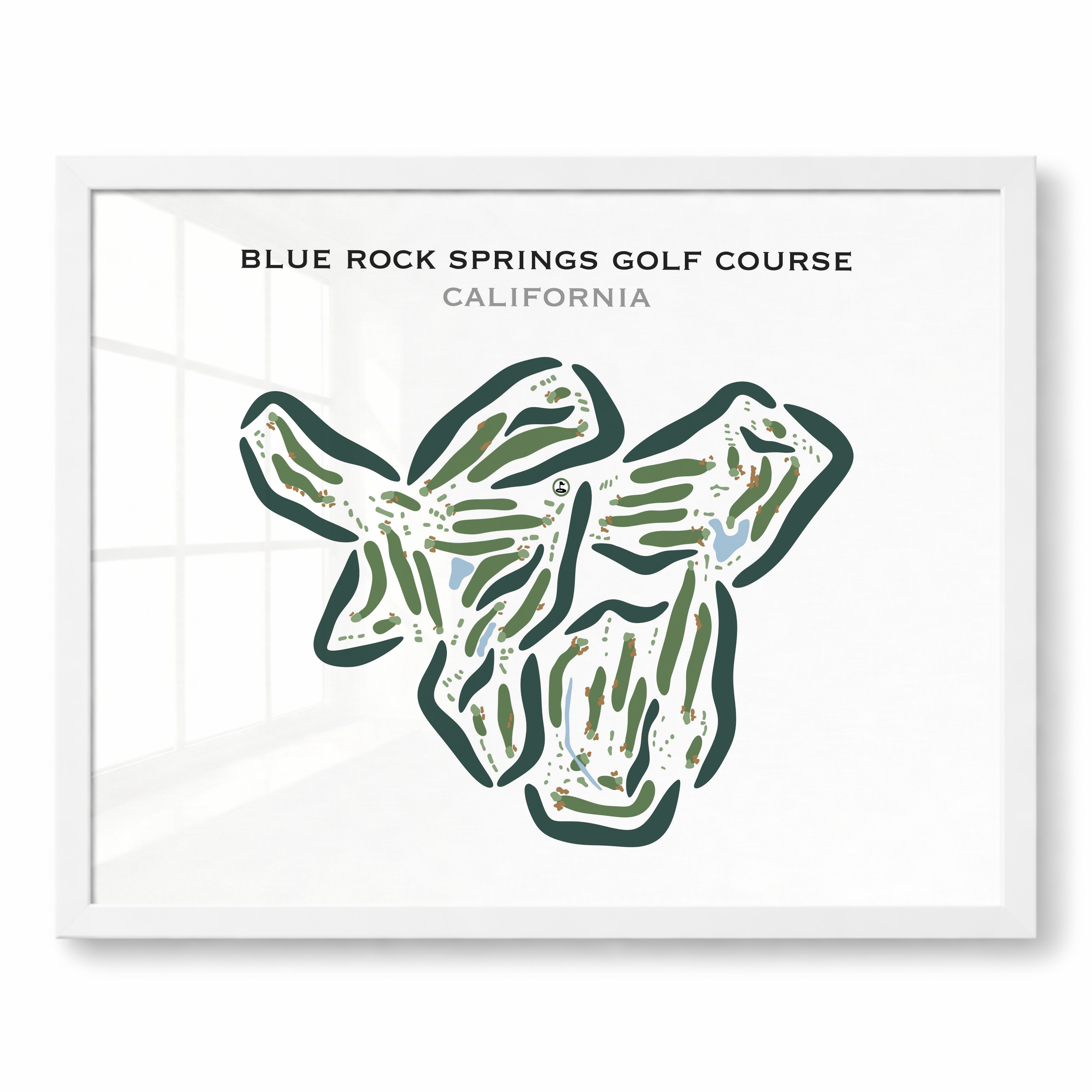 Blue Rock Springs Golf Course, California - Printed Golf Courses