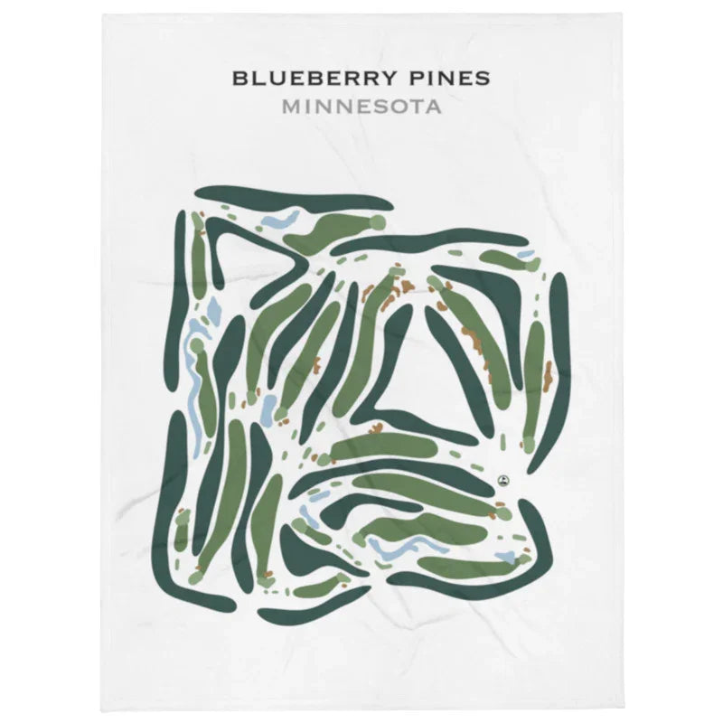 Blueberry Pines Golf Course, Minnesota - Printed Golf Course