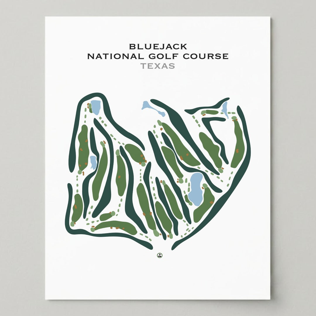 Bluejack National Golf Course, Texas - Printed Golf Courses