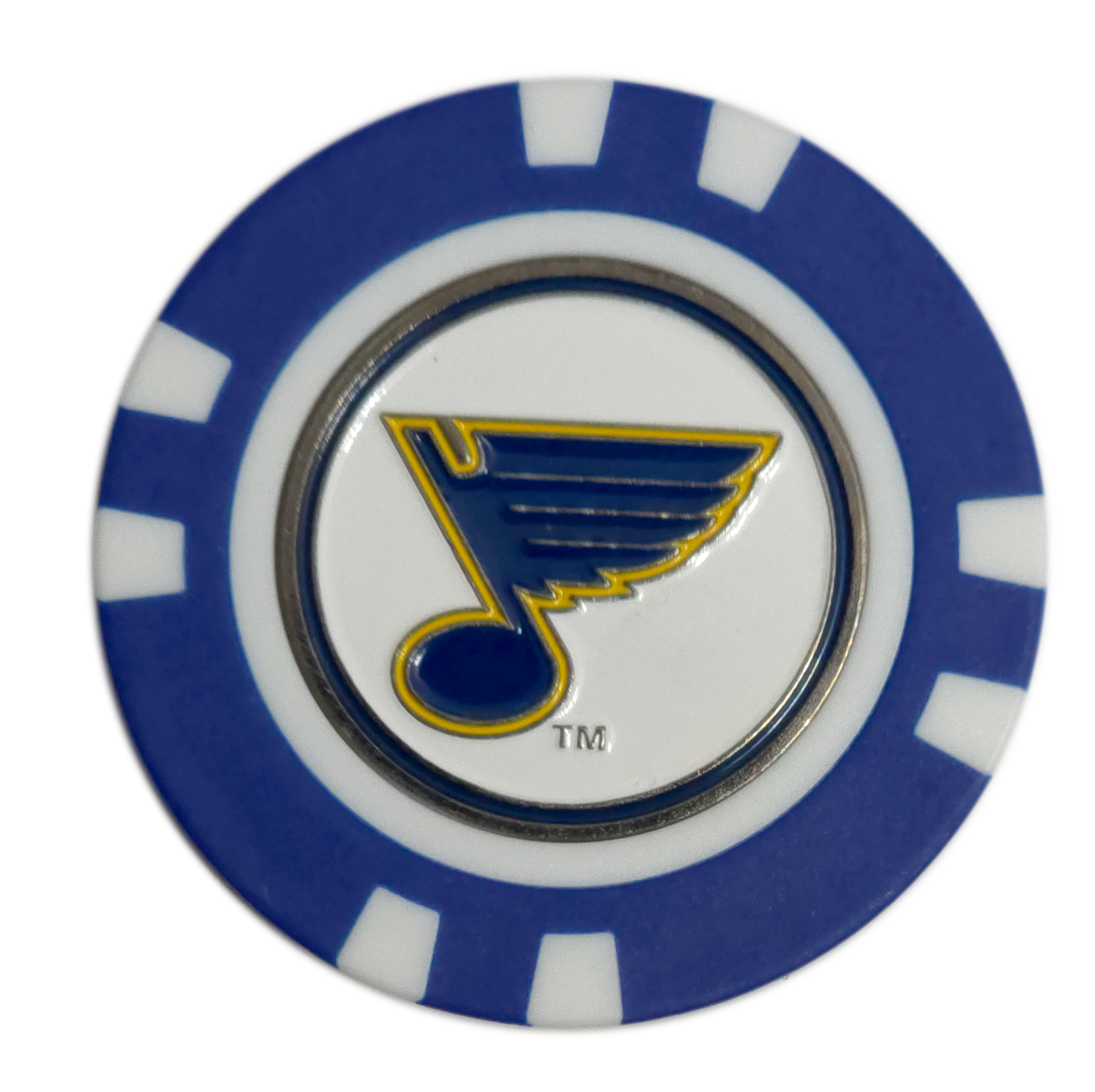 Officially Licensed St. Louis Blues Poker Chip Golf Ball Marker