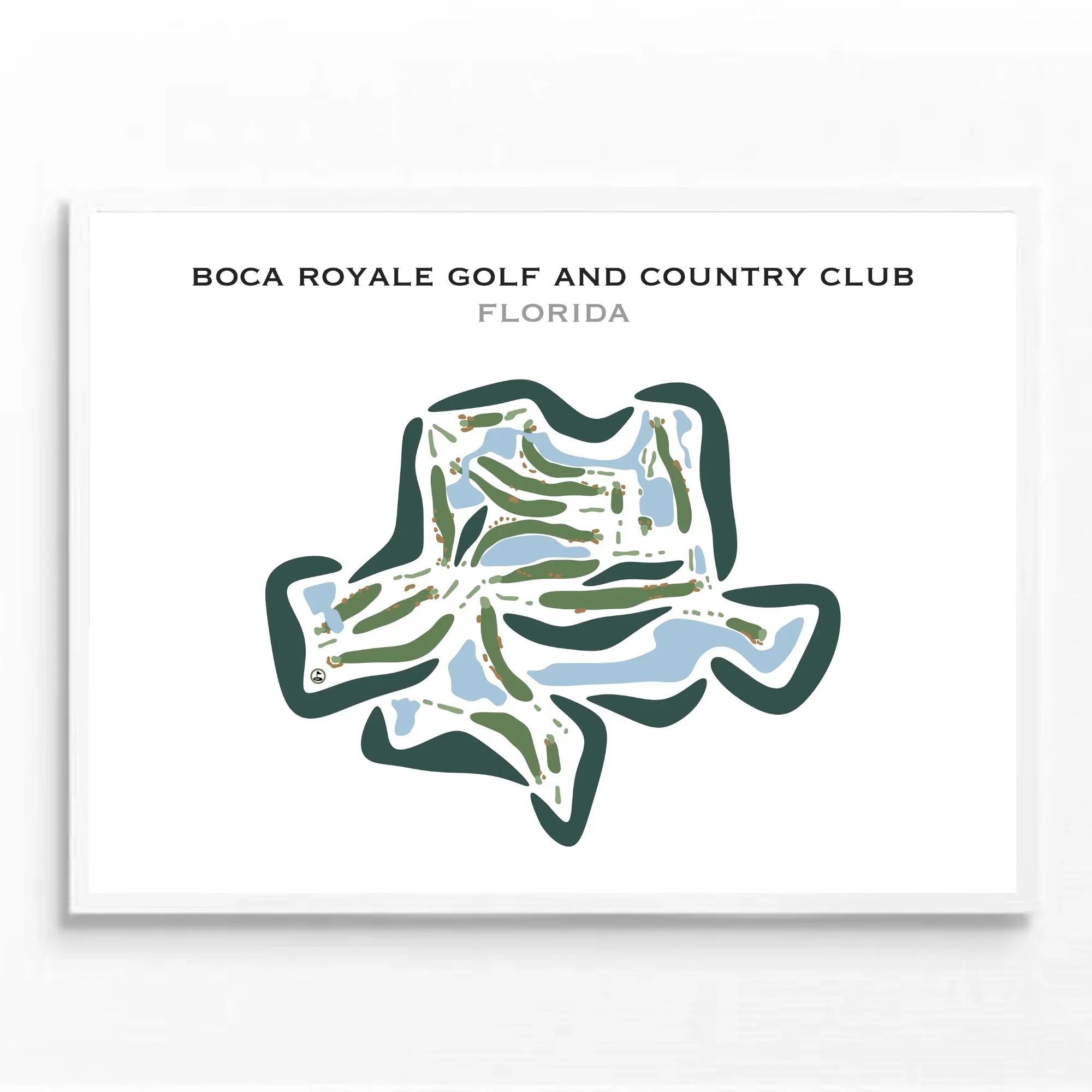 Boca Royale Golf & Country Club, Florida - Printed Golf Courses