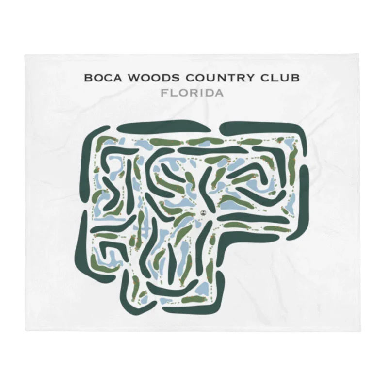 Boca Woods Country Club, Florida - Printed Golf Courses