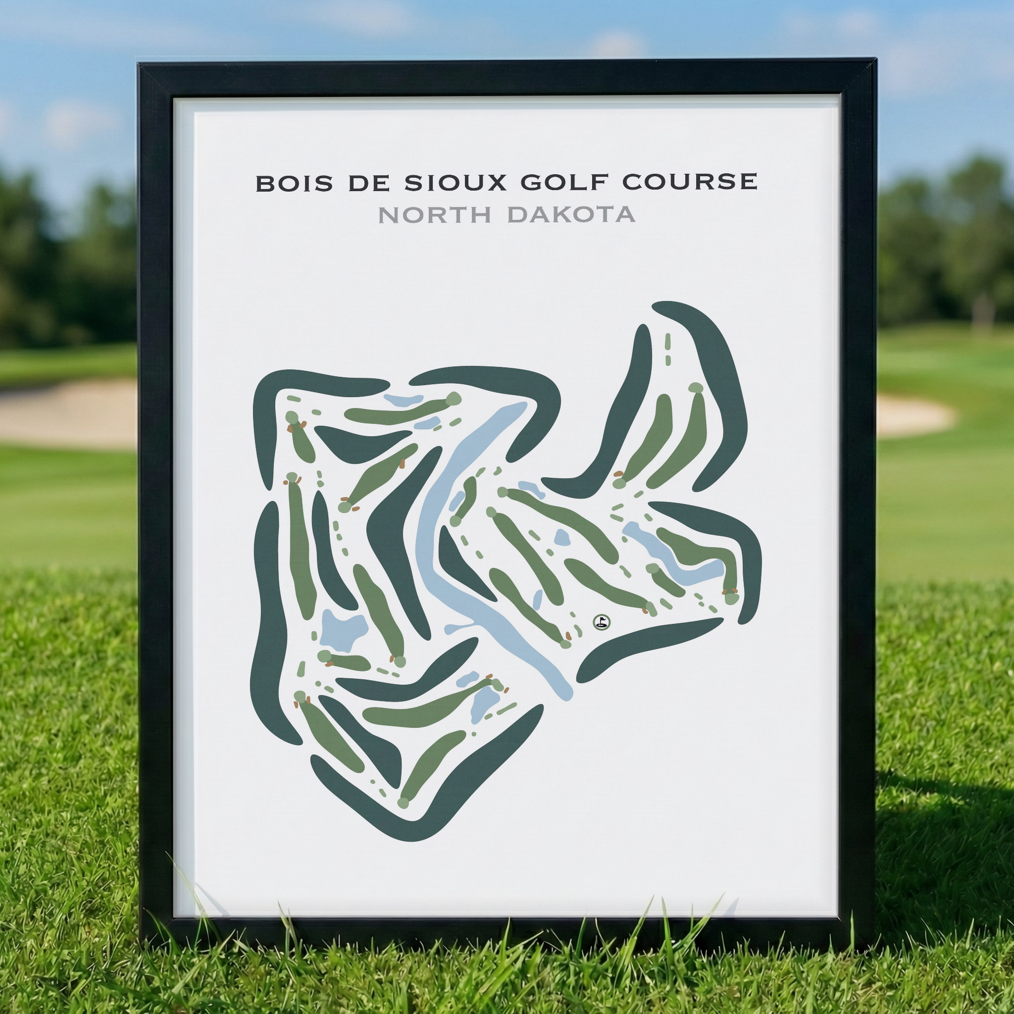 Bois de Sioux Golf Course, North Dakota - Printed Golf Courses
