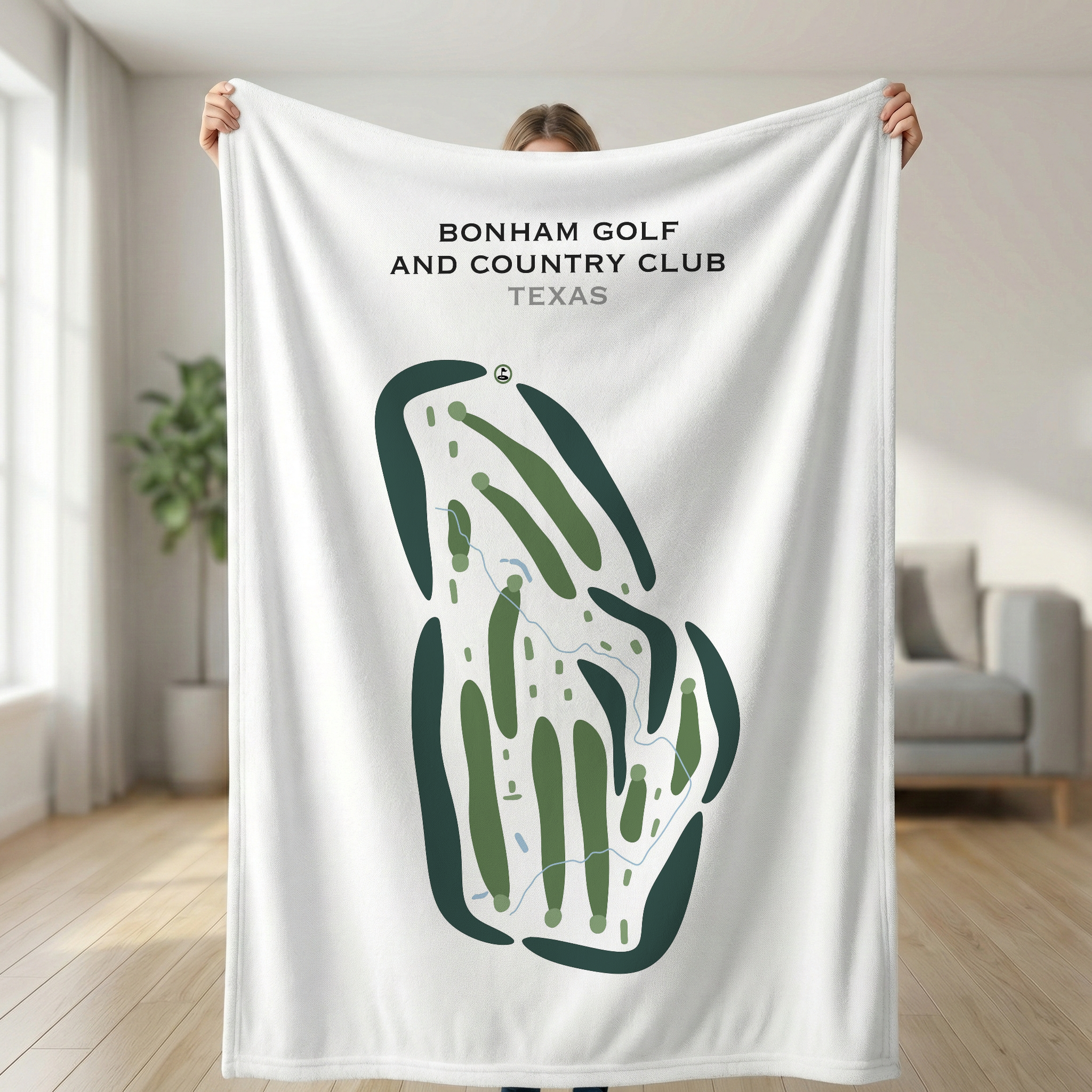 Bonham Golf & Country Club, Texas - Printed Golf Courses