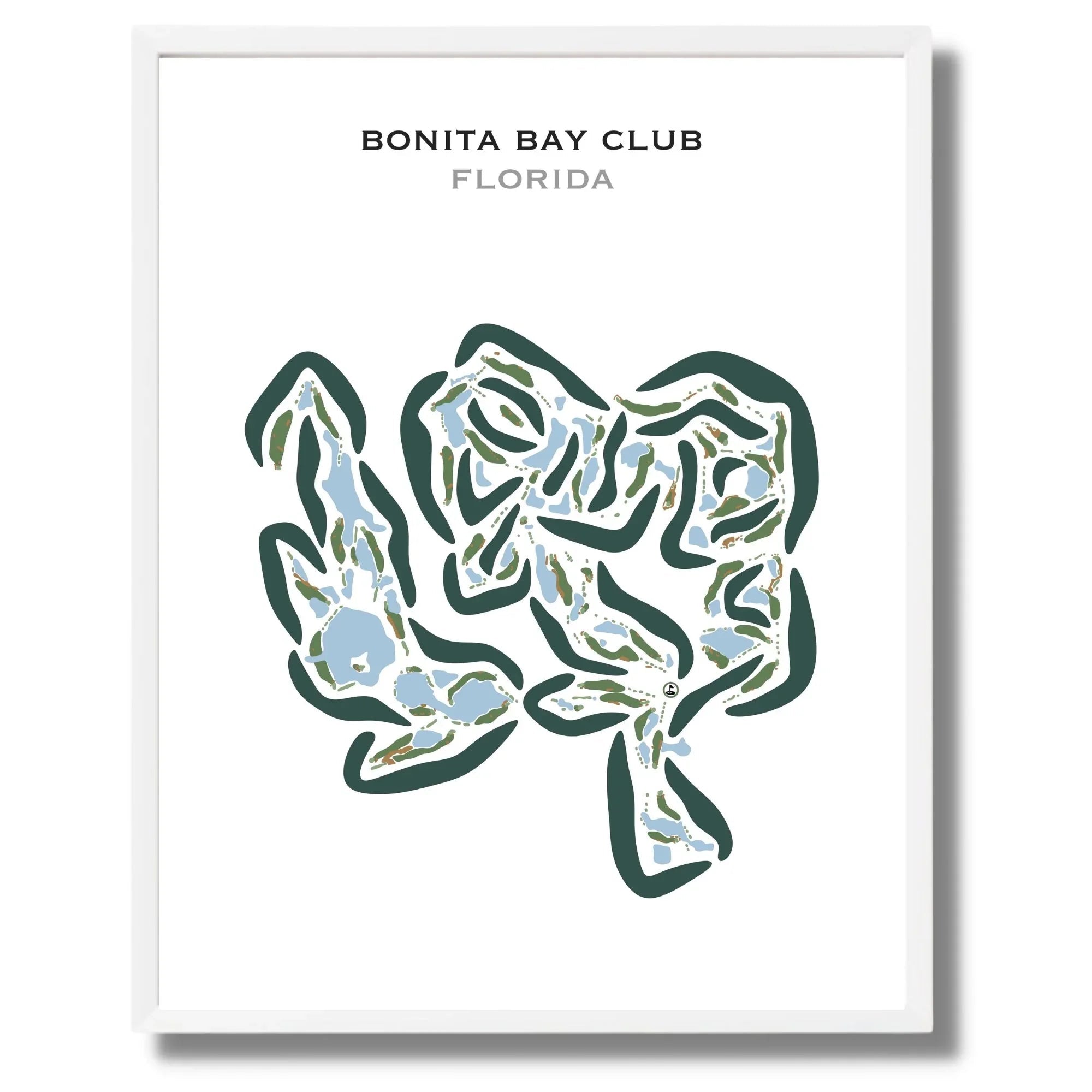 Bonita Bay Club, Bonita Springs, Florida - Printed Golf Courses