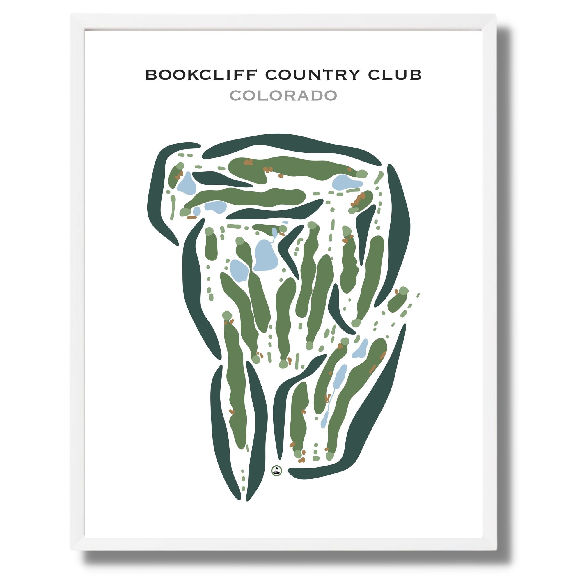 Bookcliff Country Club, Colorado - Printed Golf Courses