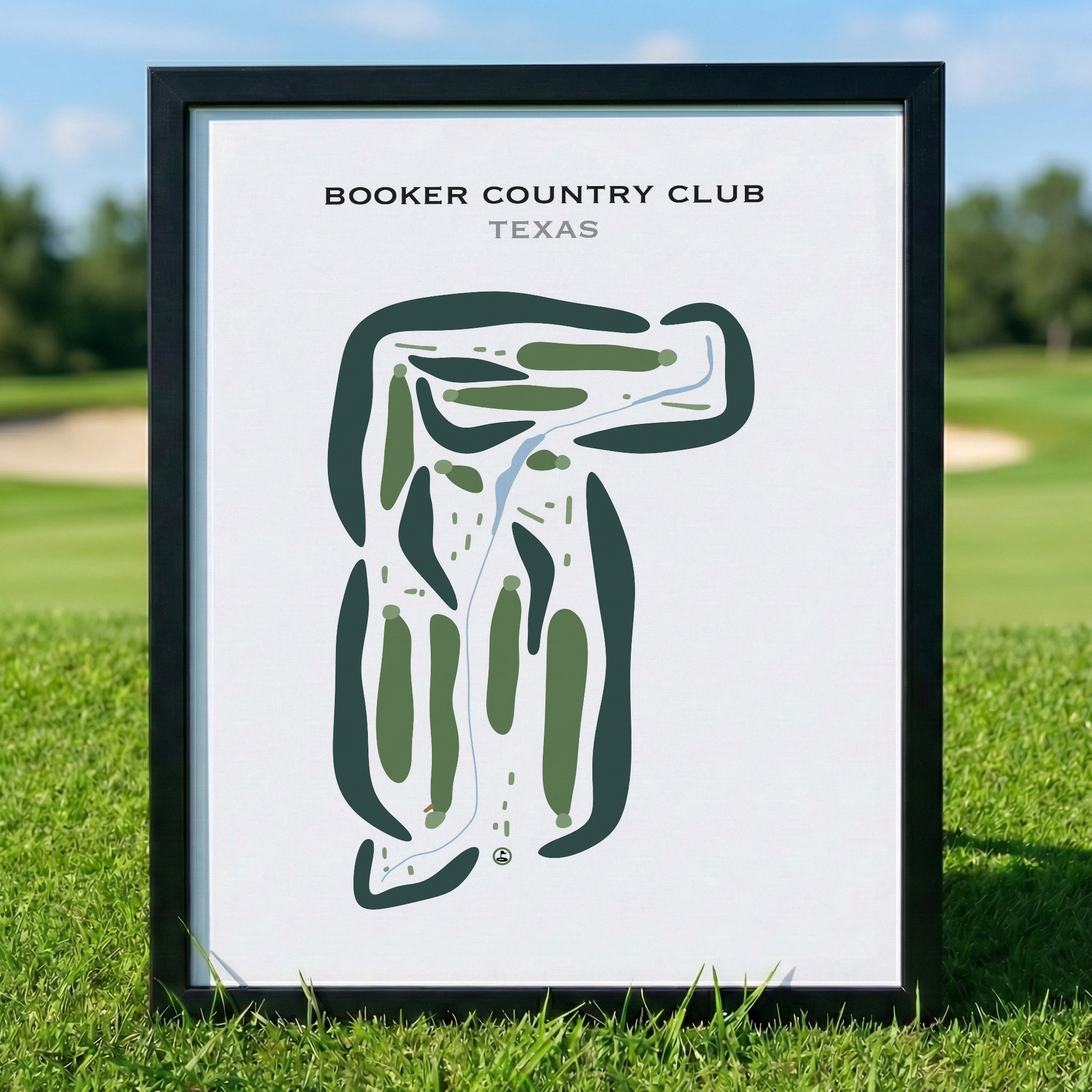 Booker Country Club, Texas - Printed Golf Courses