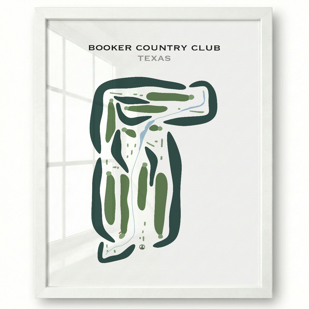 Booker Country Club, Texas - Printed Golf Courses