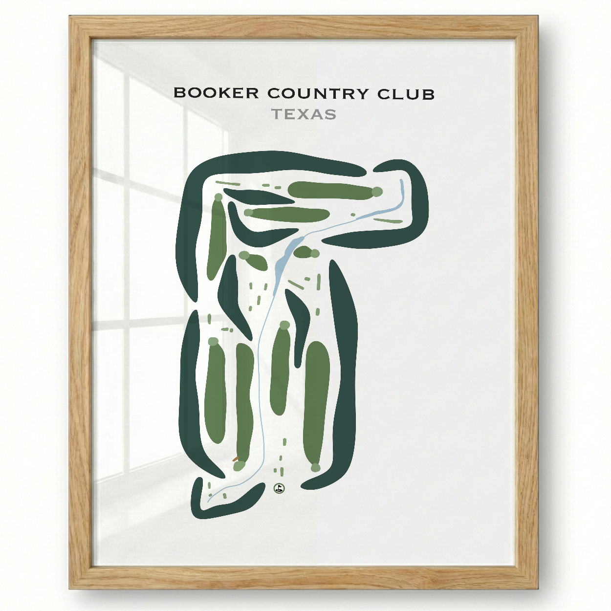Booker Country Club, Texas - Printed Golf Courses
