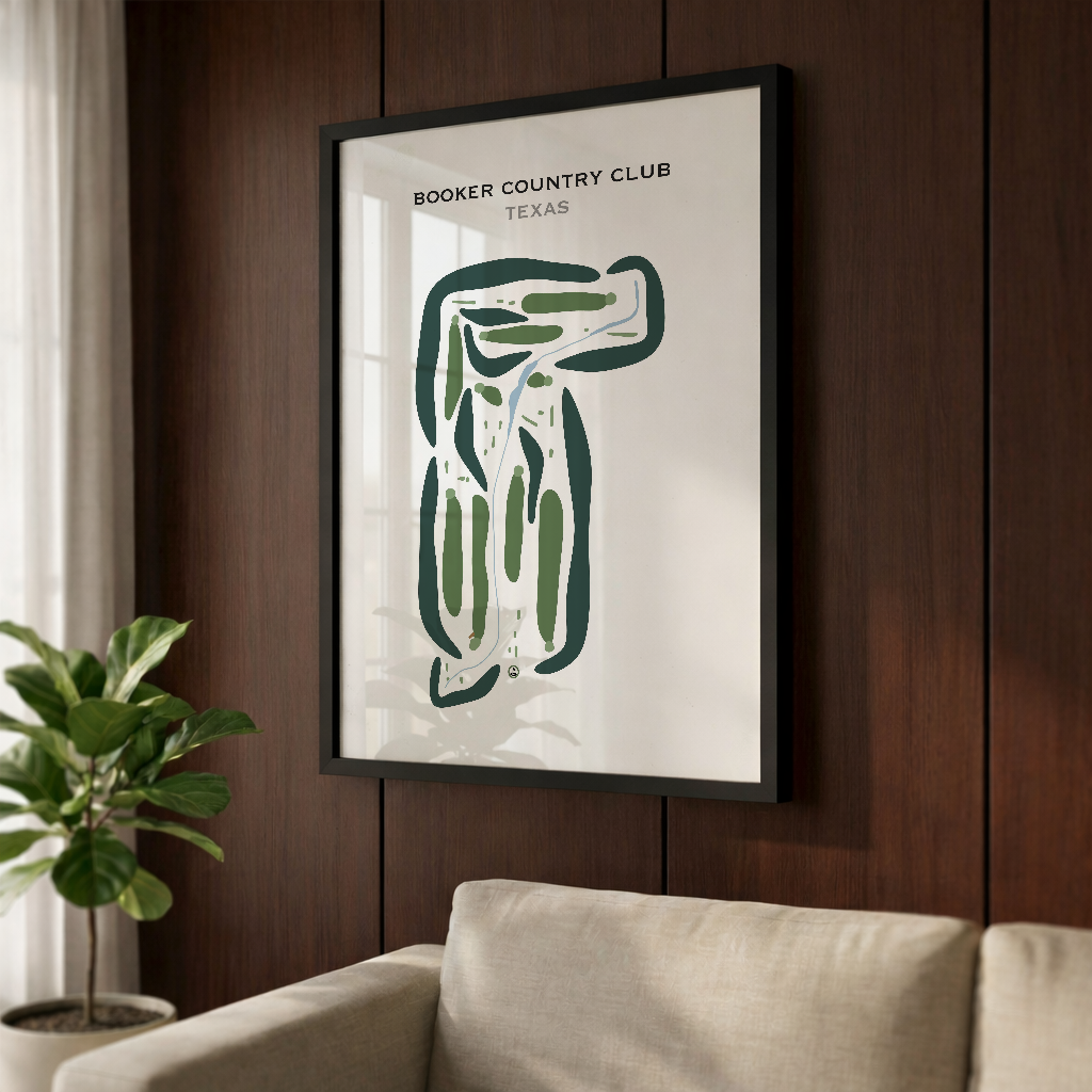 Booker Country Club, Texas - Printed Golf Courses
