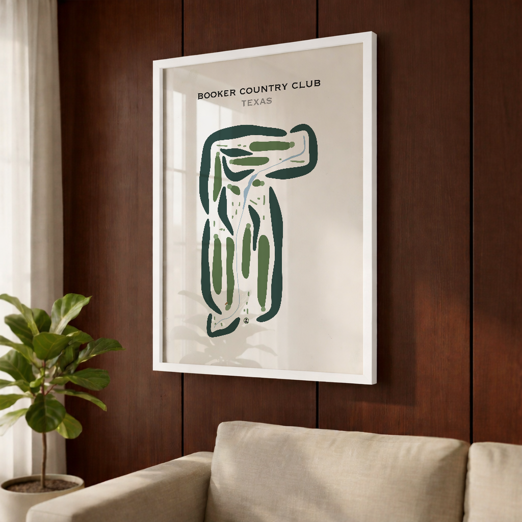 Booker Country Club, Texas - Printed Golf Courses