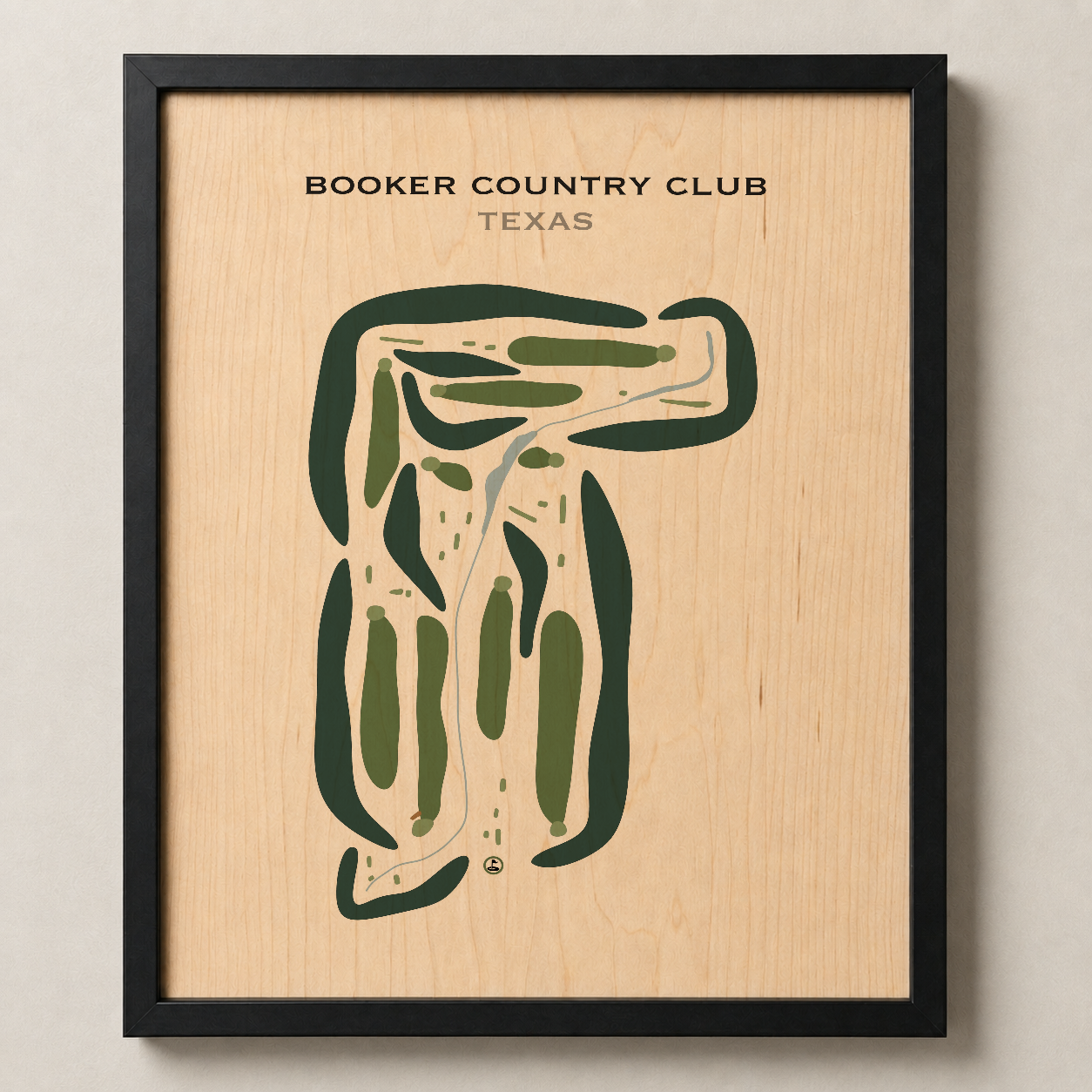 Booker Country Club, Texas - Printed Golf Courses