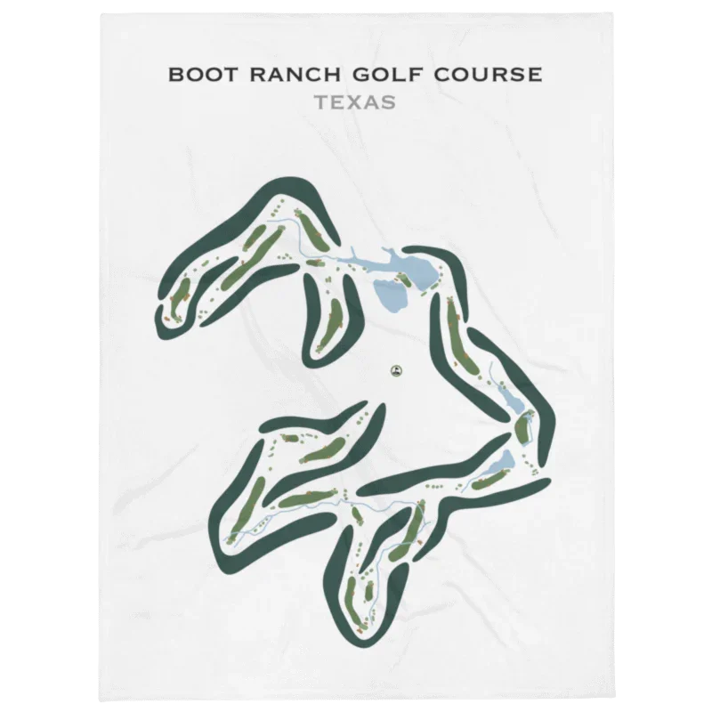 Boot Ranch Golf Course, Texas - Printed Golf Courses
