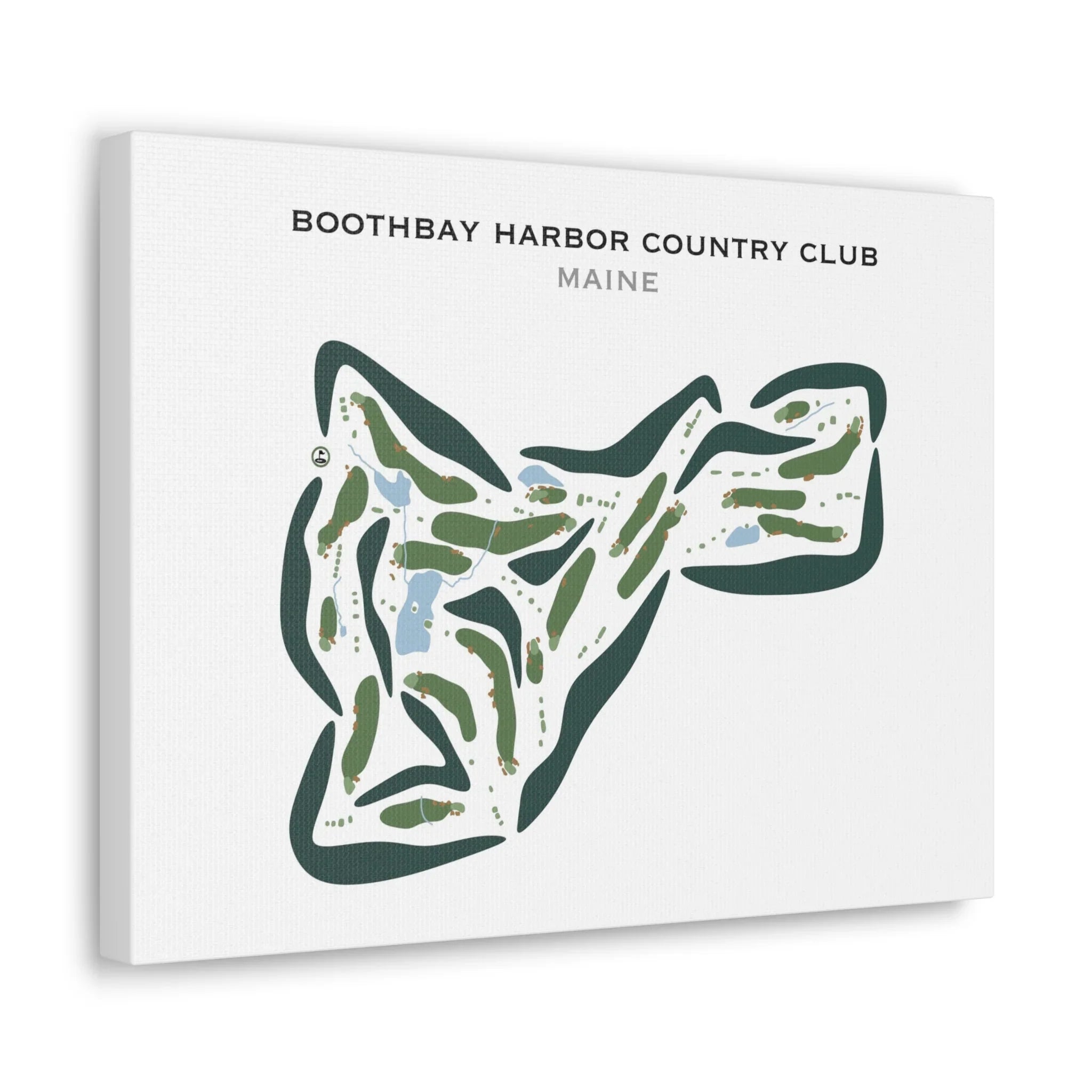 Boothbay Harbor Country Club, Maine - Printed Golf Courses