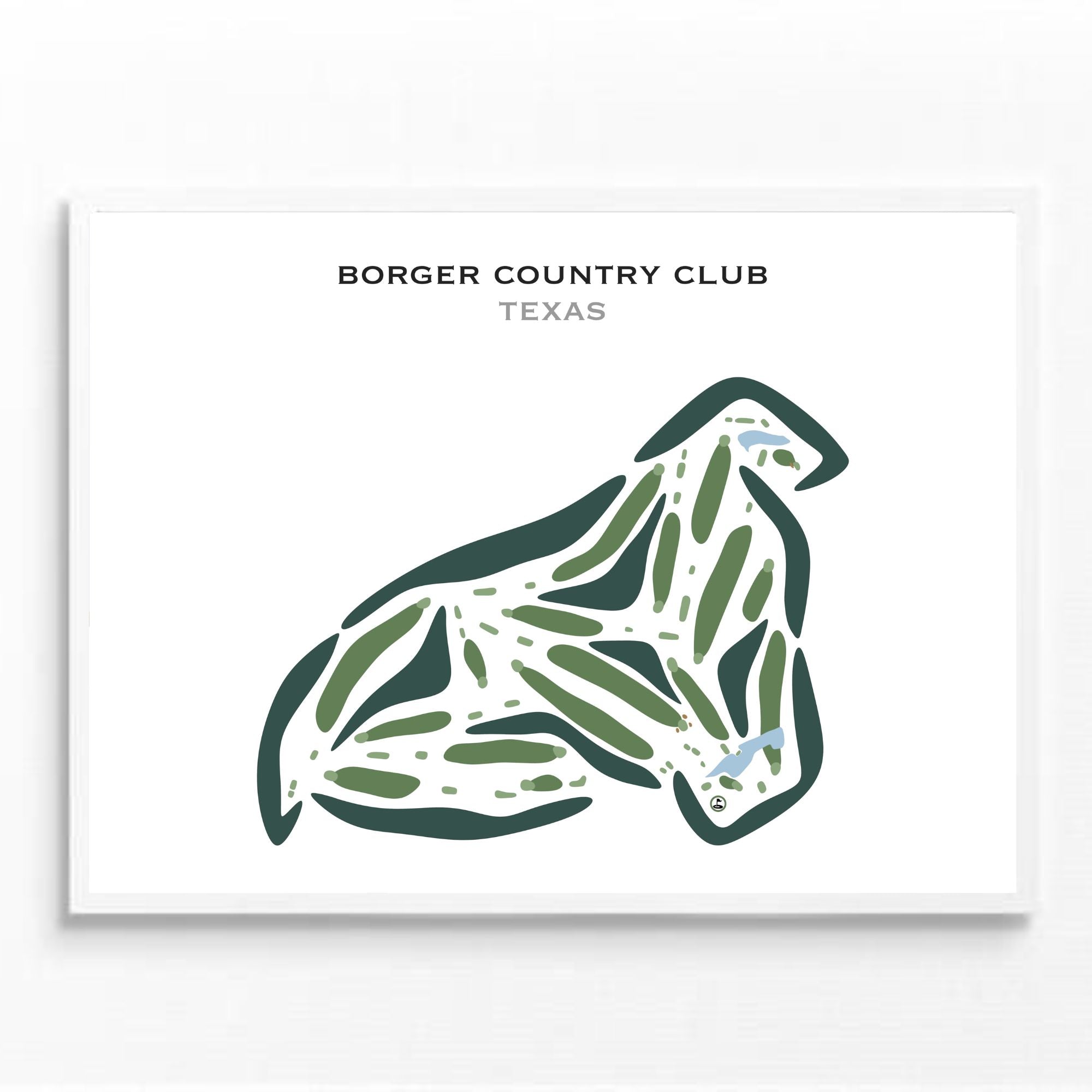 Borger Country Club, Texas - Printed Golf Courses