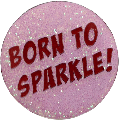 Born To Sparkle Glitter Ball Marker & Hat Clip by ReadyGOLF