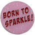 Born To Sparkle Glitter Ball Marker & Hat Clip by ReadyGOLF