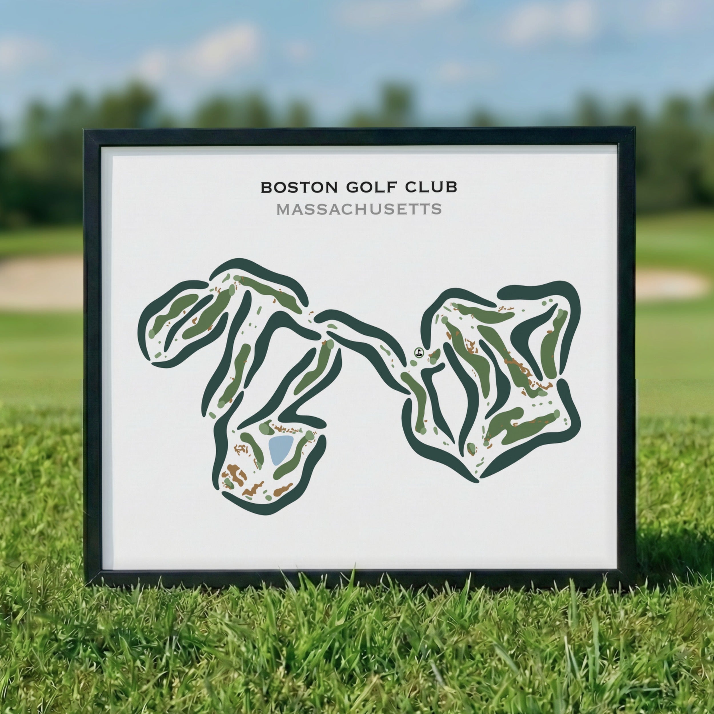 Boston Golf Club, Massachusetts - Printed Golf Courses