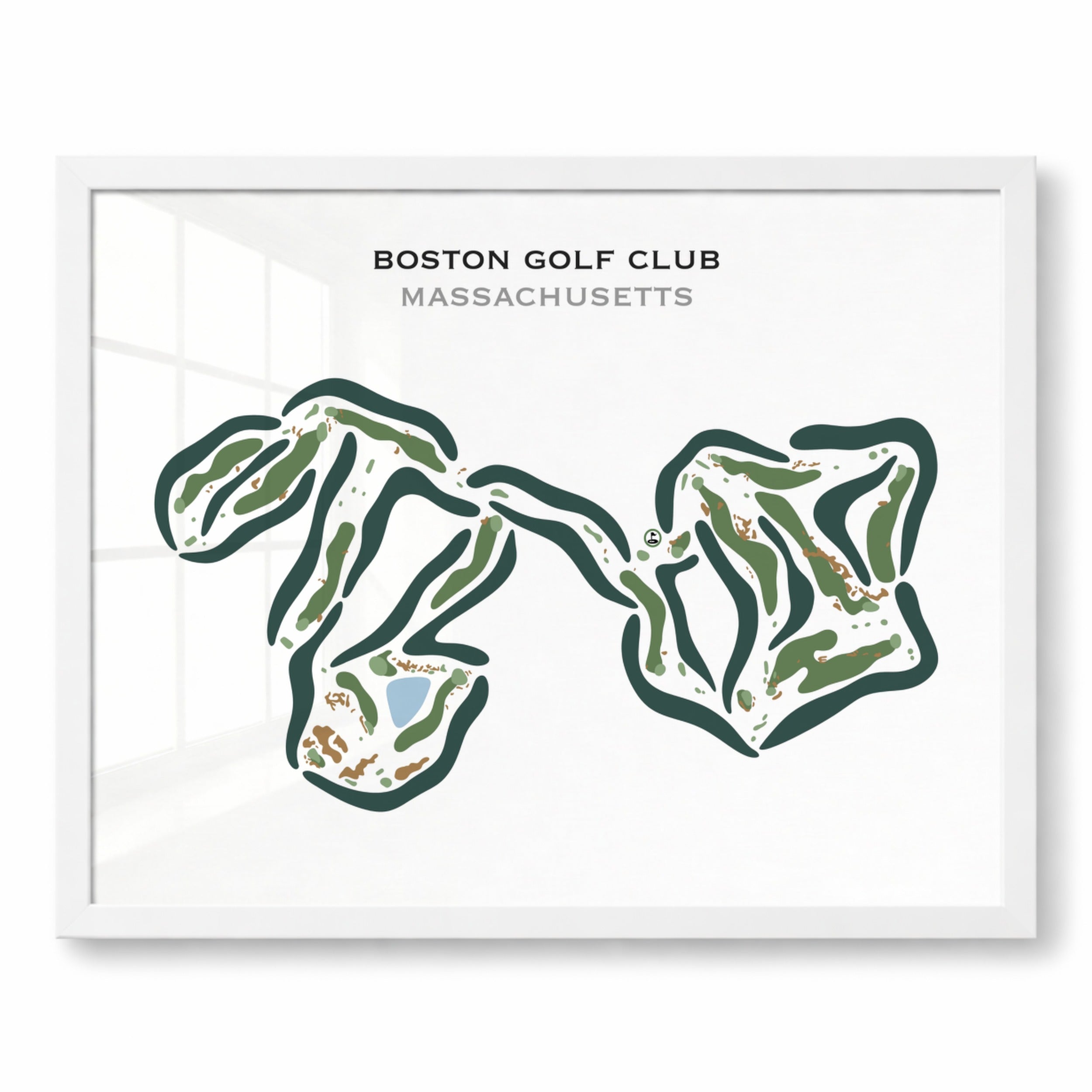 Boston Golf Club, Massachusetts - Printed Golf Courses
