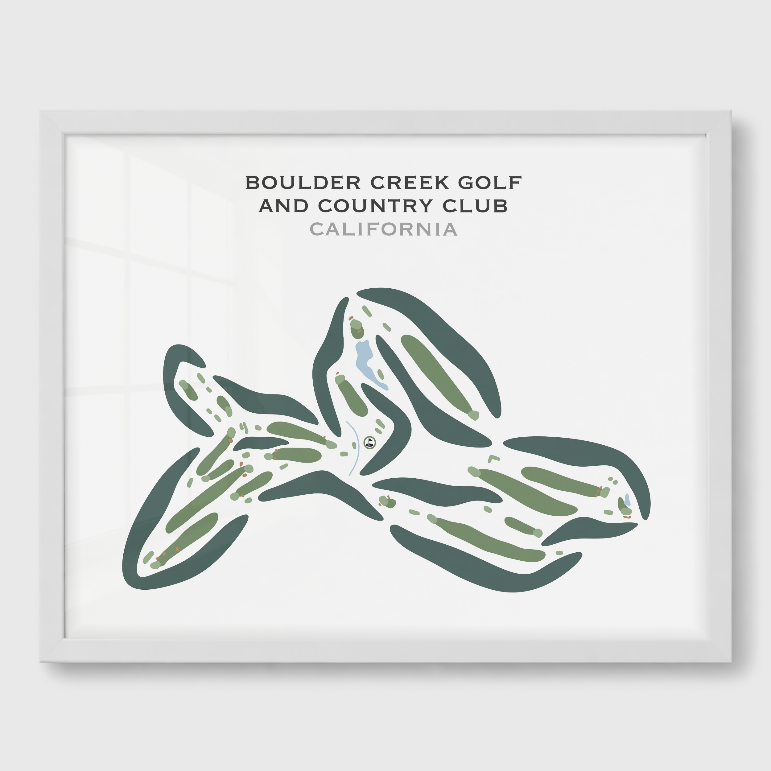 Boulder Creek Golf & Country Club, California - Printed Golf Courses