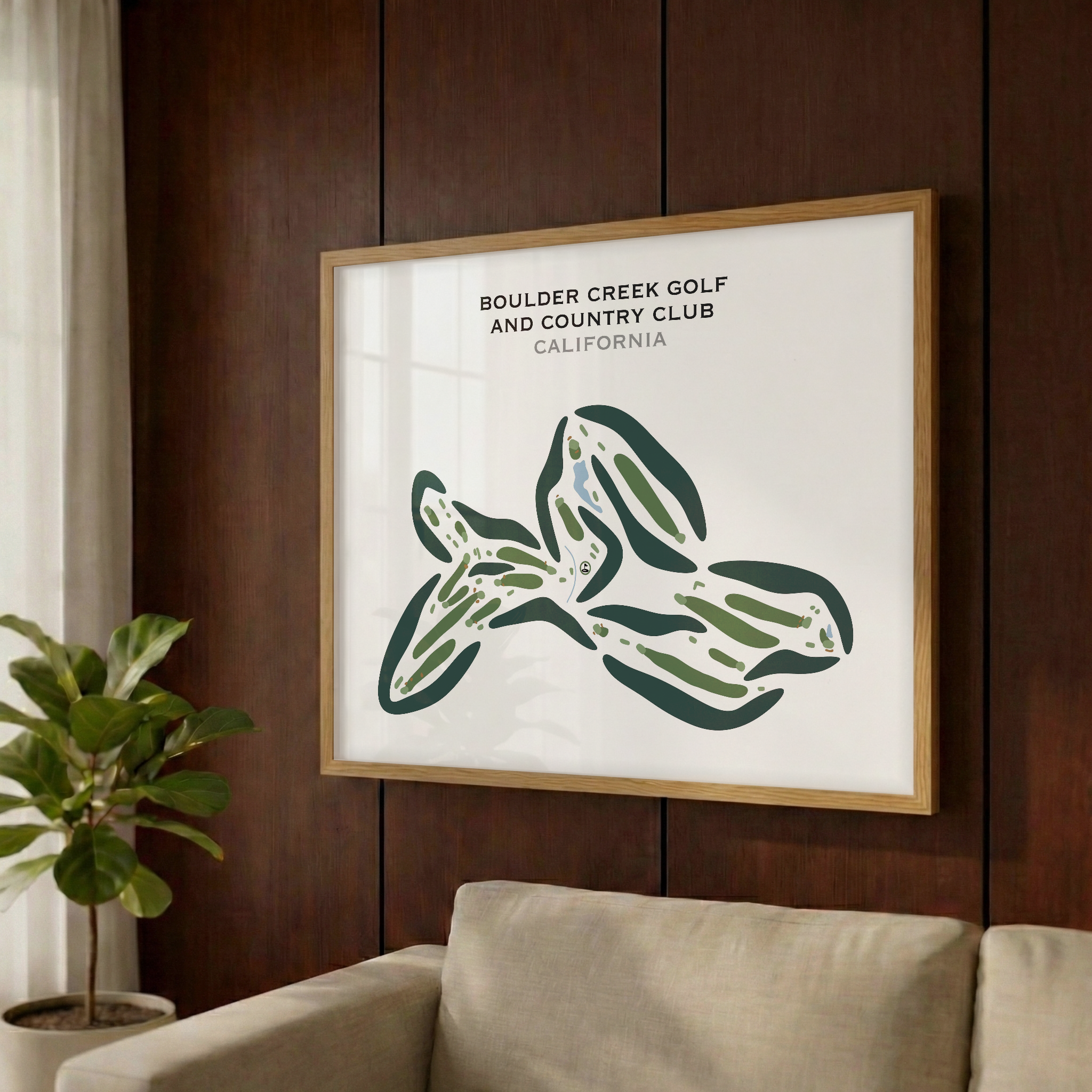 Boulder Creek Golf & Country Club, California - Printed Golf Courses