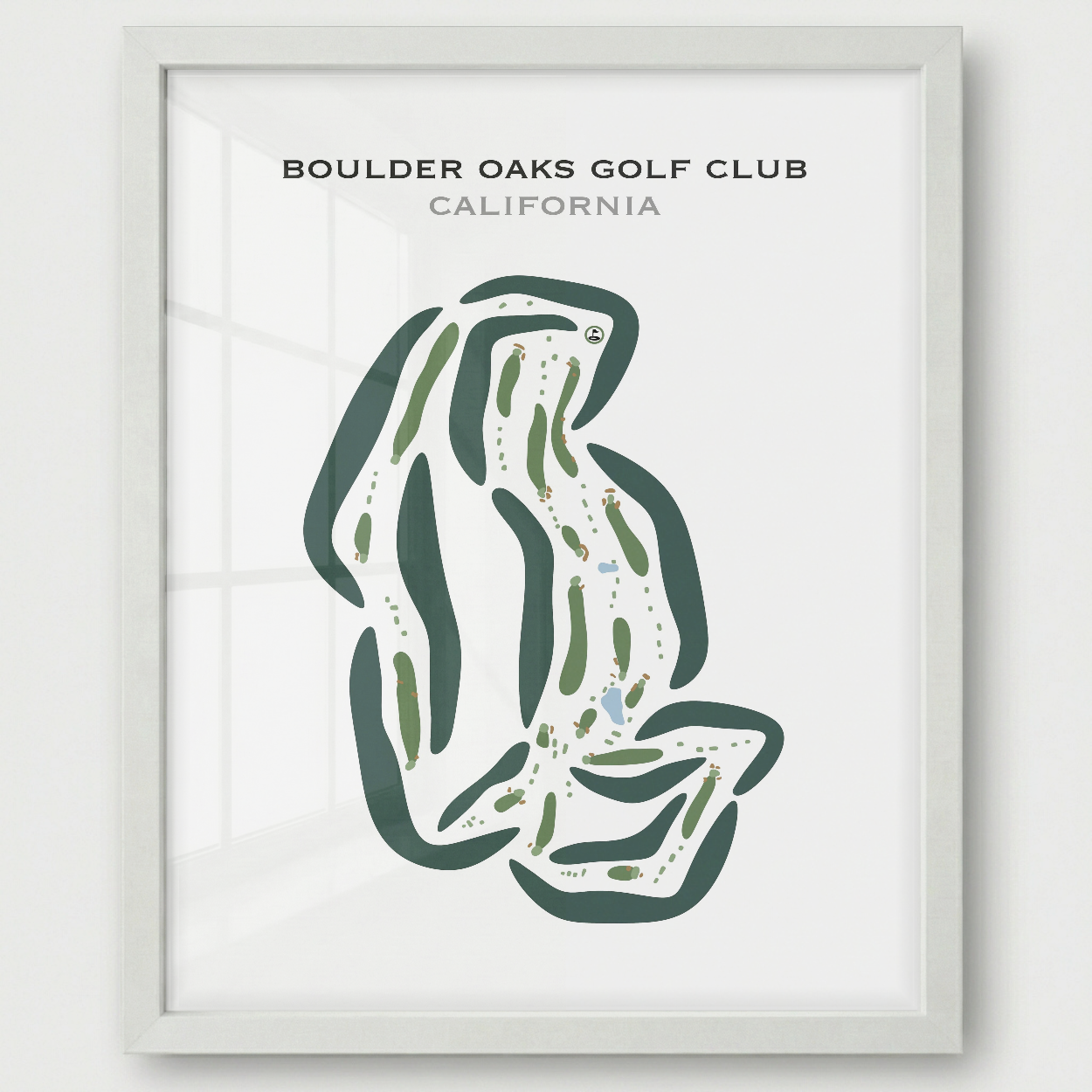 Boulder Oaks Golf Club, California - Printed Golf Courses