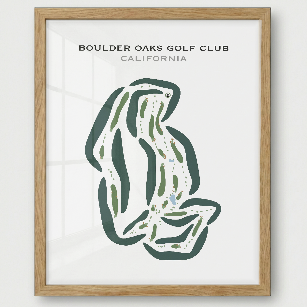 Boulder Oaks Golf Club, California - Printed Golf Courses