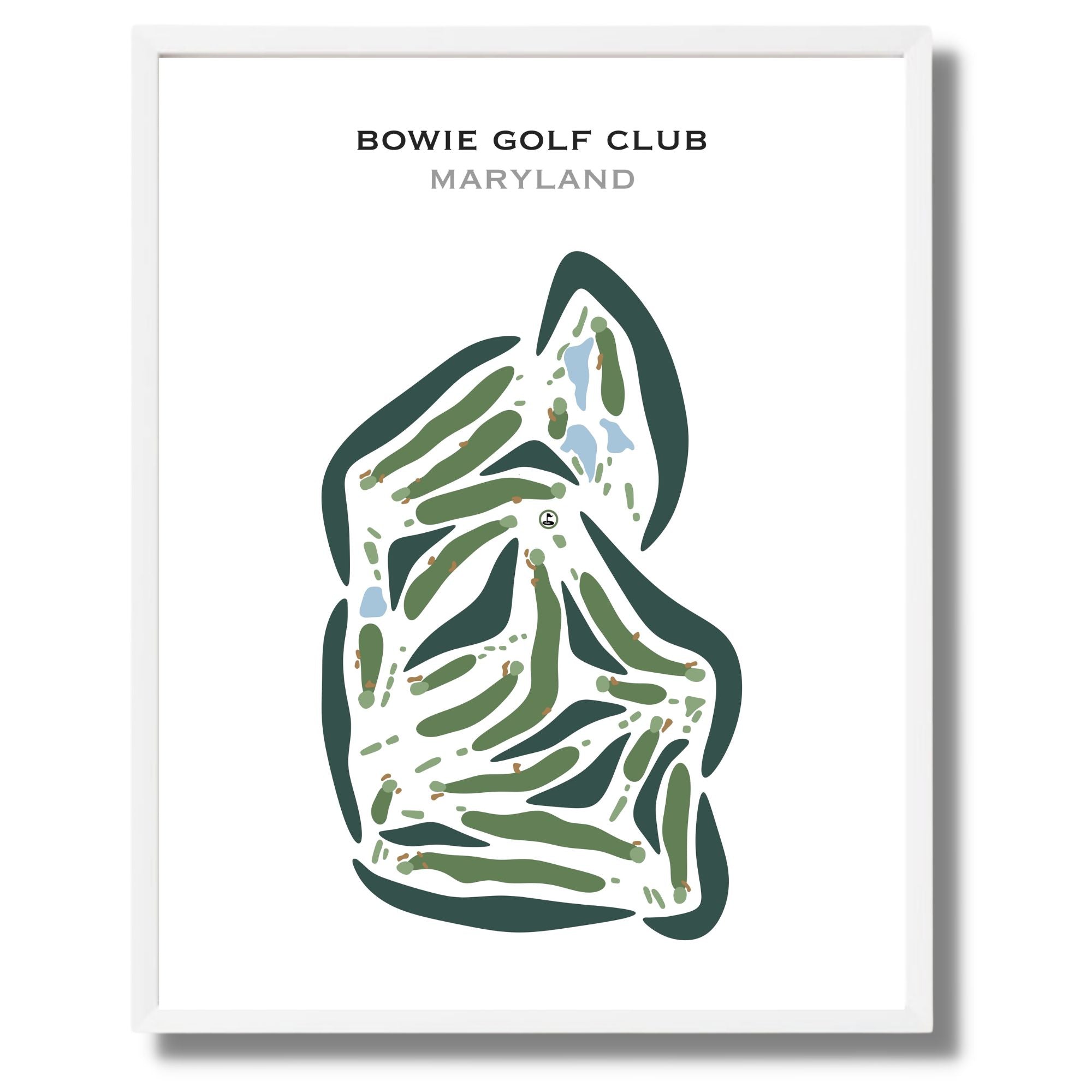Bowie Golf Club, Maryland - Printed Golf Courses