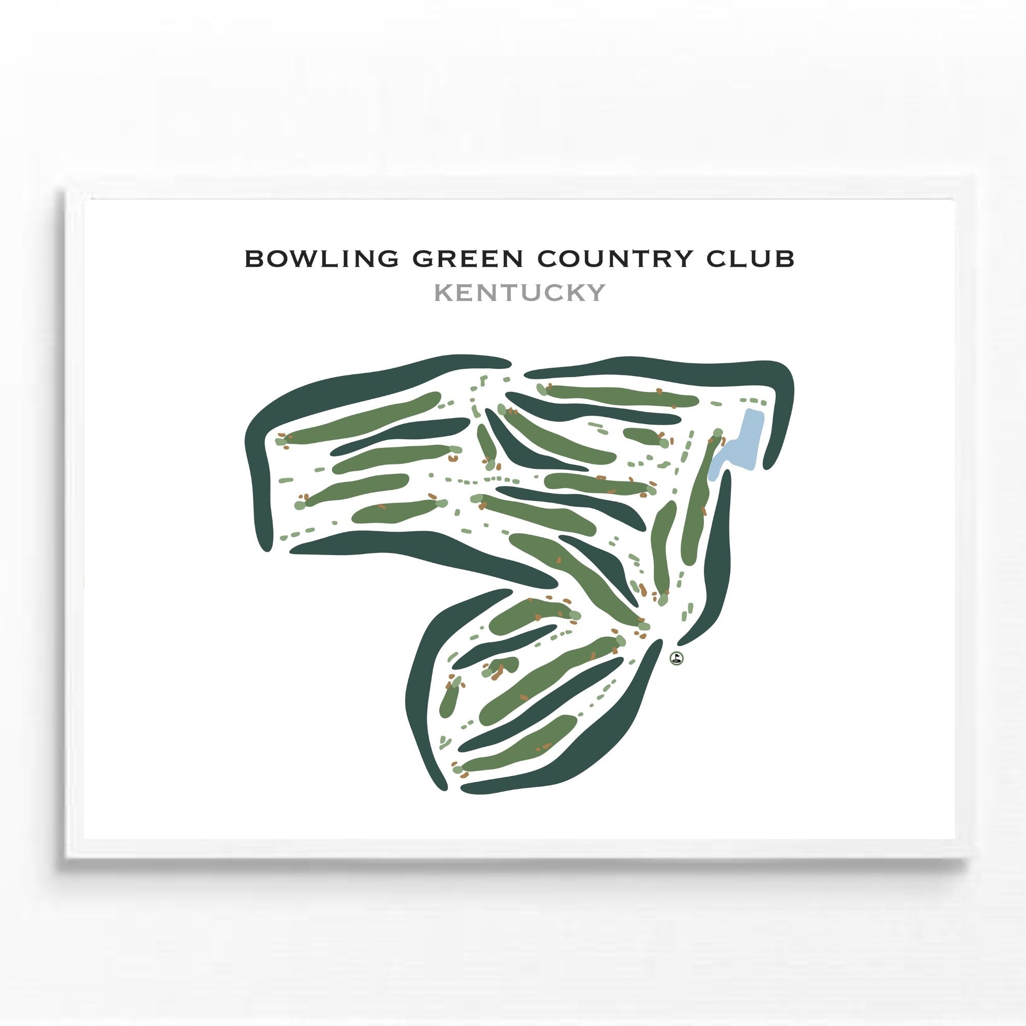Bowling Green Country Club, Kentucky - Printed Golf Courses