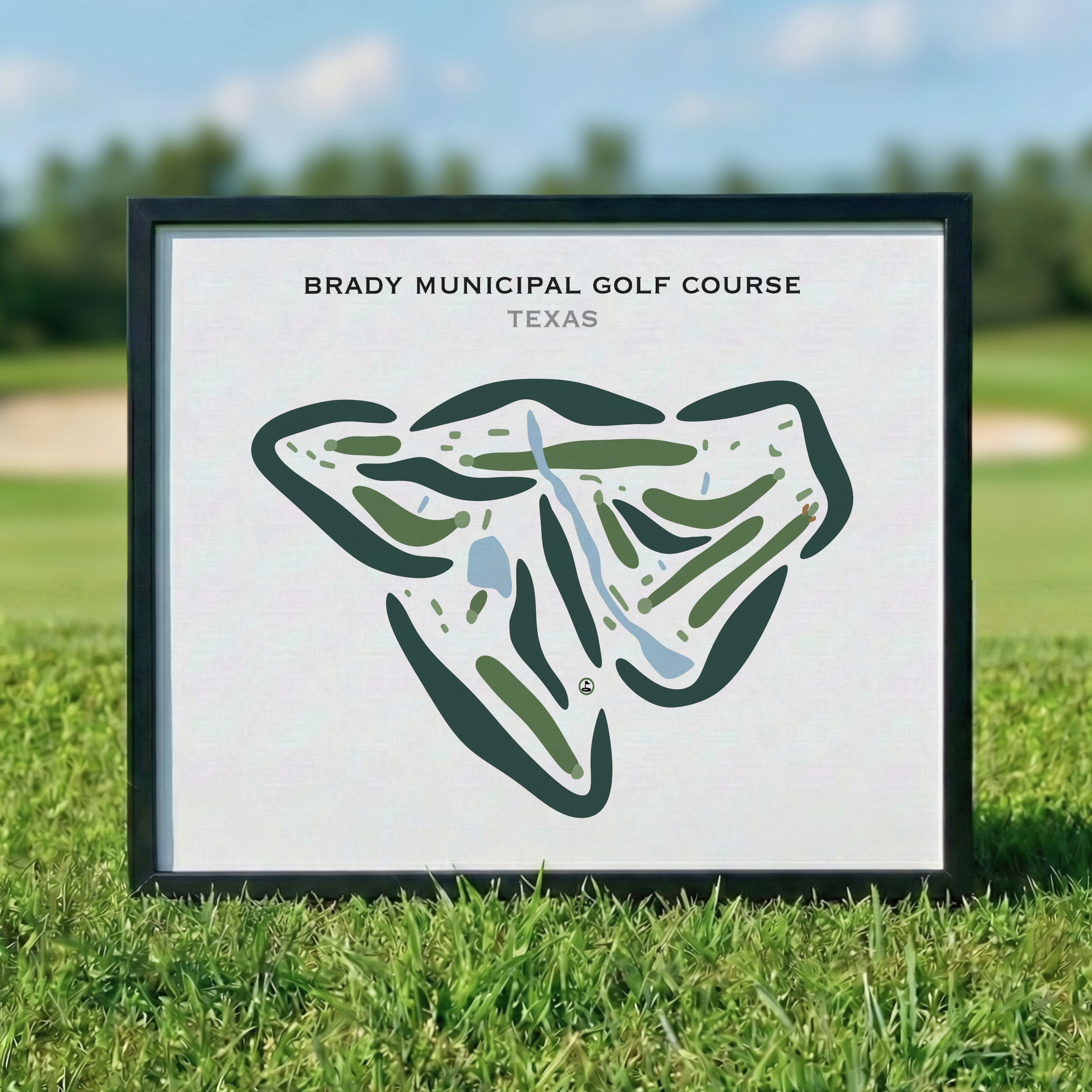 Brady Municipal Golf Course, Texas - Printed Golf Courses