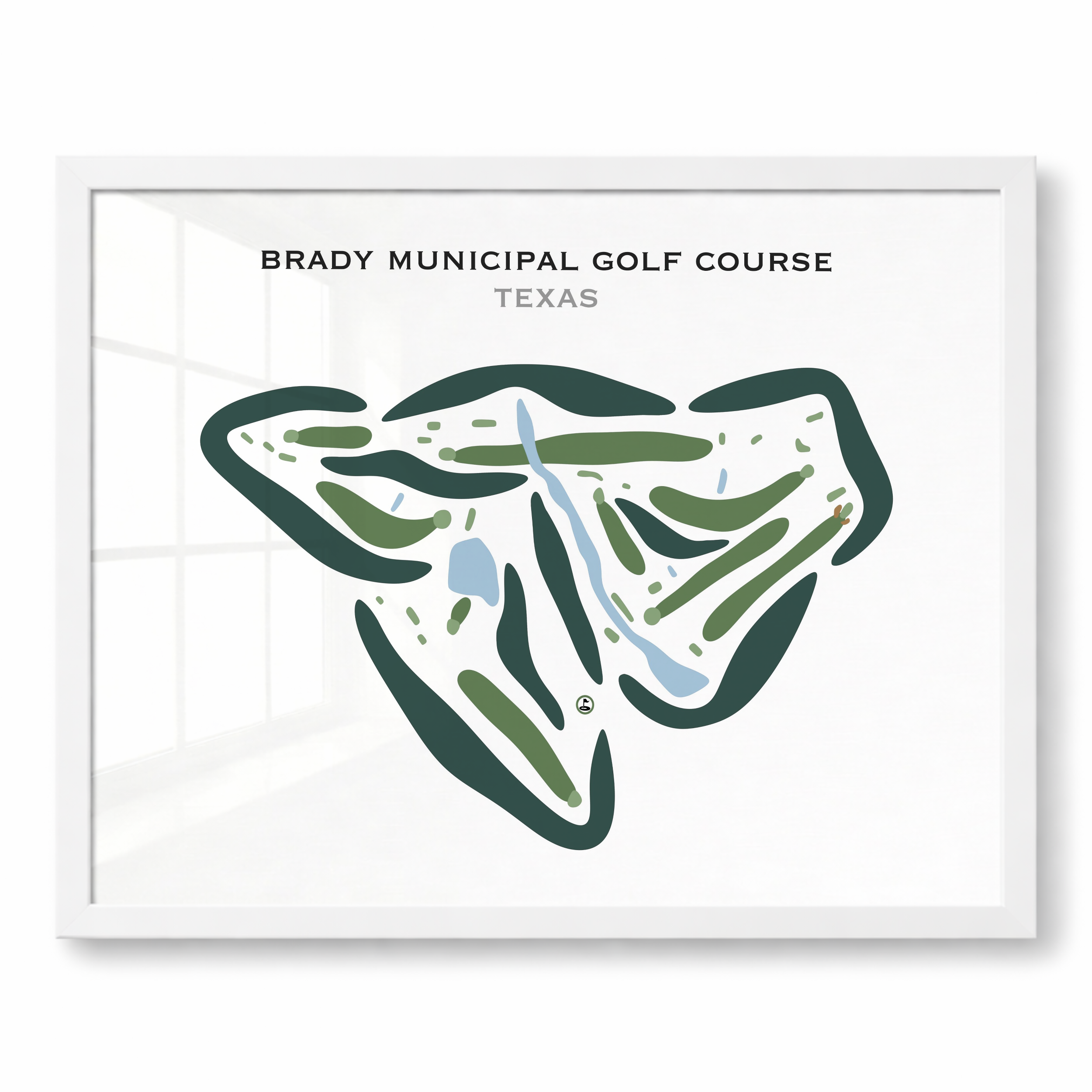 Brady Municipal Golf Course, Texas - Printed Golf Courses