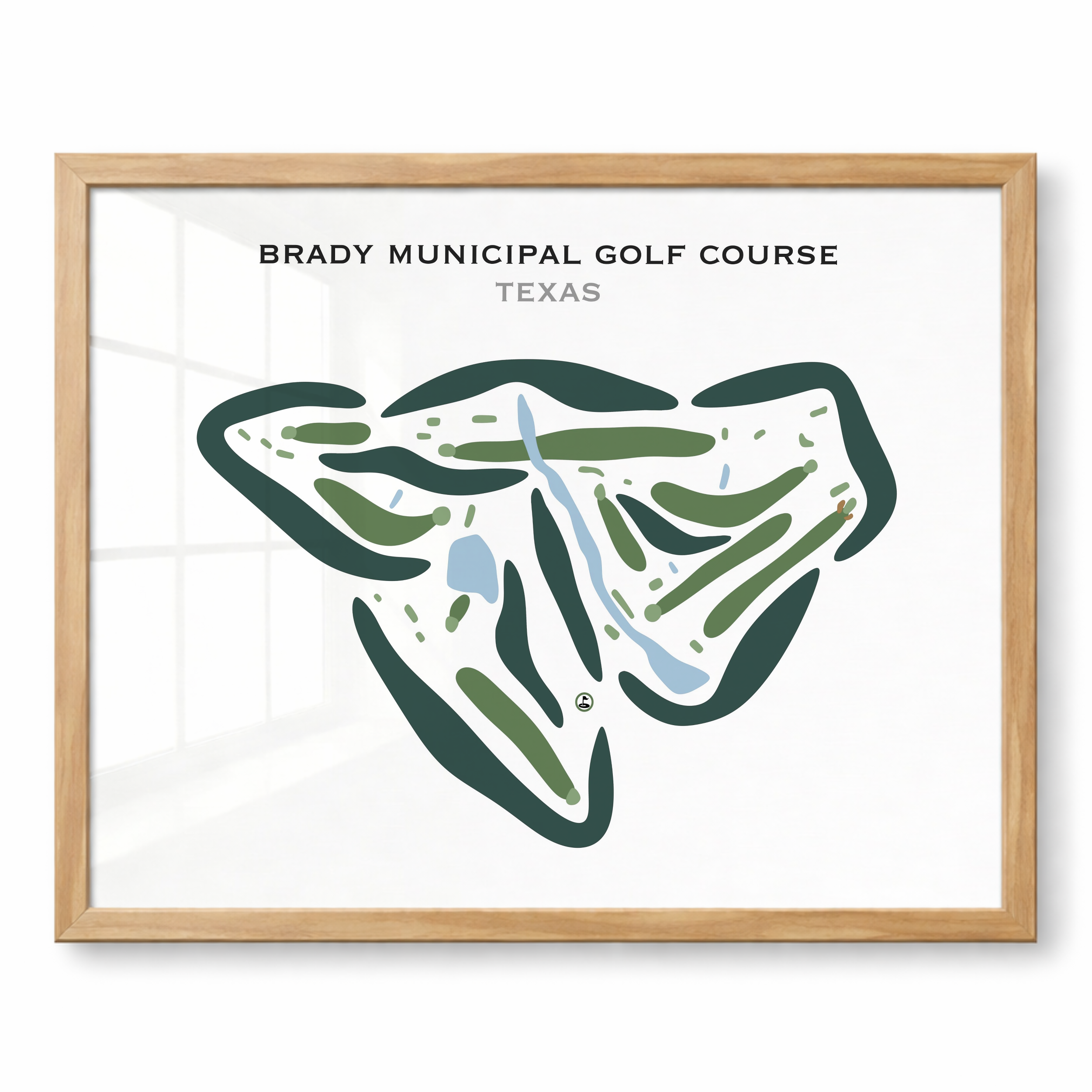 Brady Municipal Golf Course, Texas - Printed Golf Courses