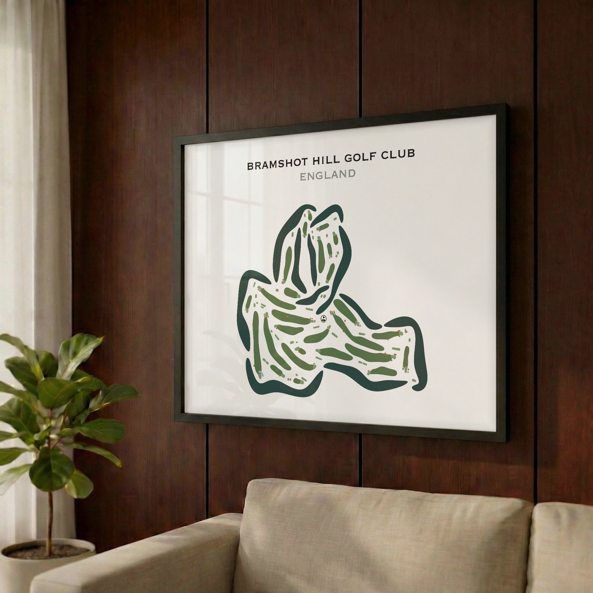 Bramshot Hill Golf Club, England - Printed Golf Courses