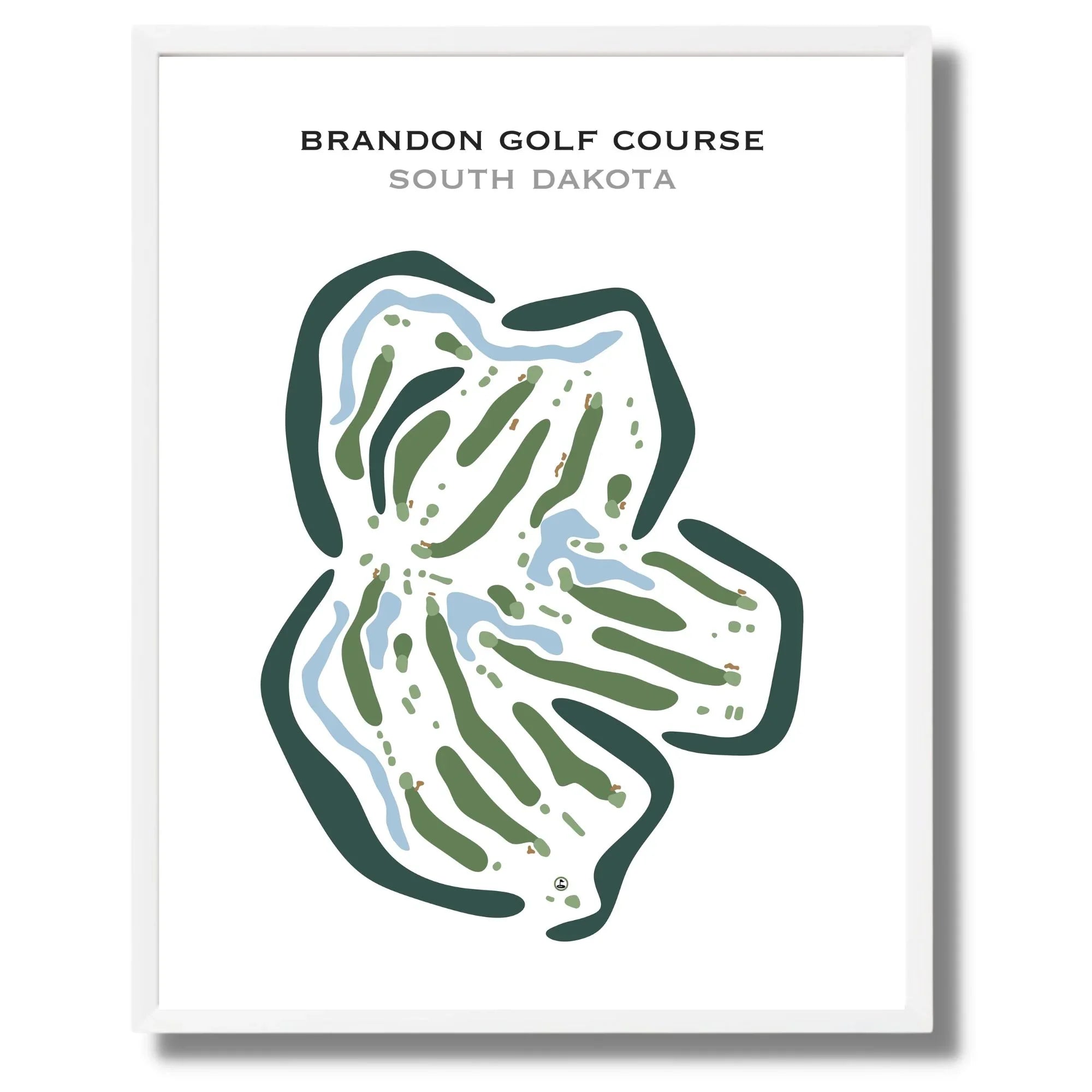 Brandon Golf Course, South Dakota - Printed Golf Courses