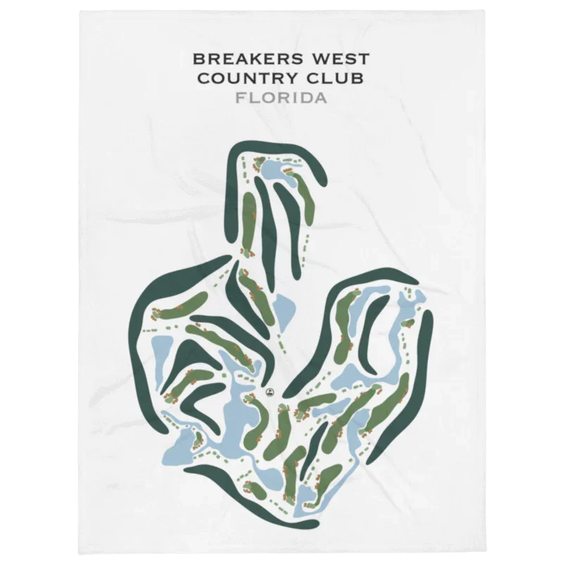 Breakers West Country Club, Florida - Printed Golf Courses