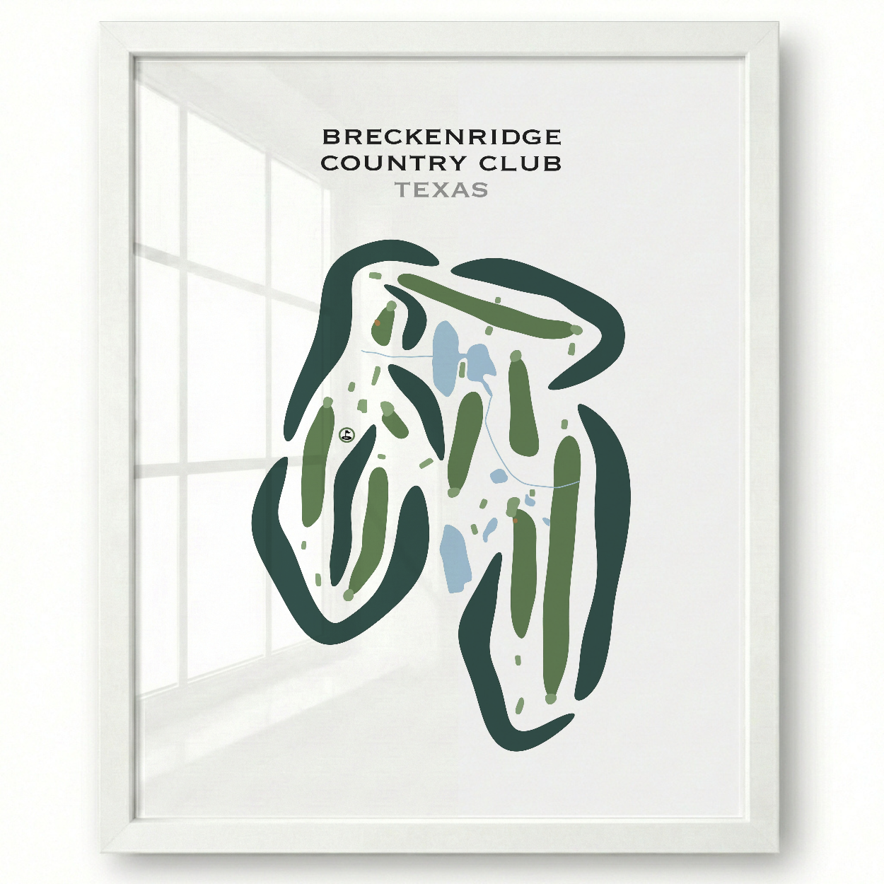 Breckenridge Country Club, Texas - Printed Golf Courses