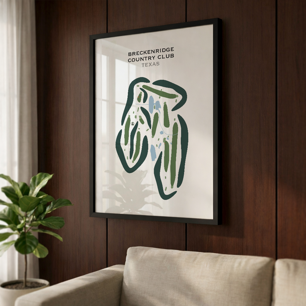 Breckenridge Country Club, Texas - Printed Golf Courses