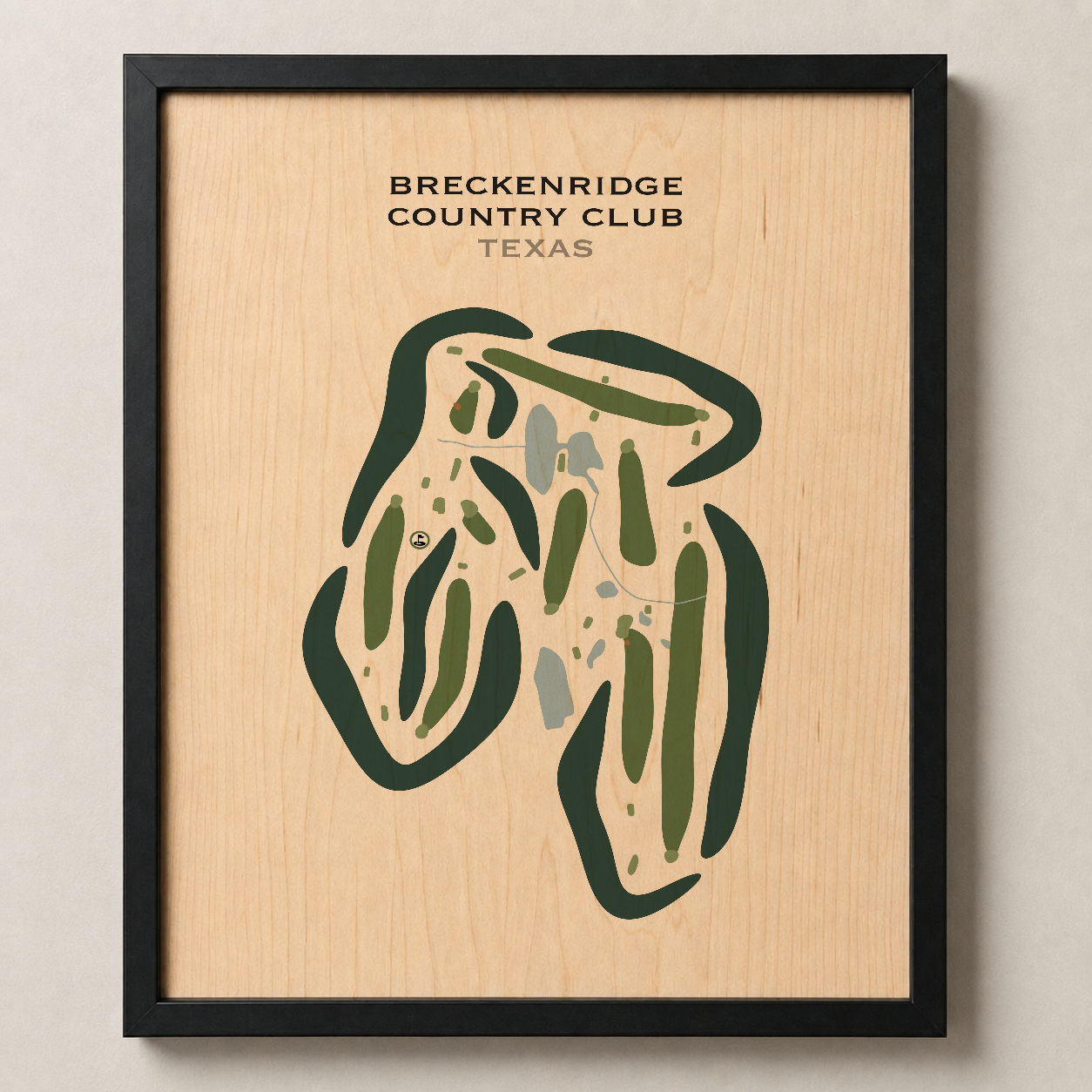 Breckenridge Country Club, Texas - Printed Golf Courses