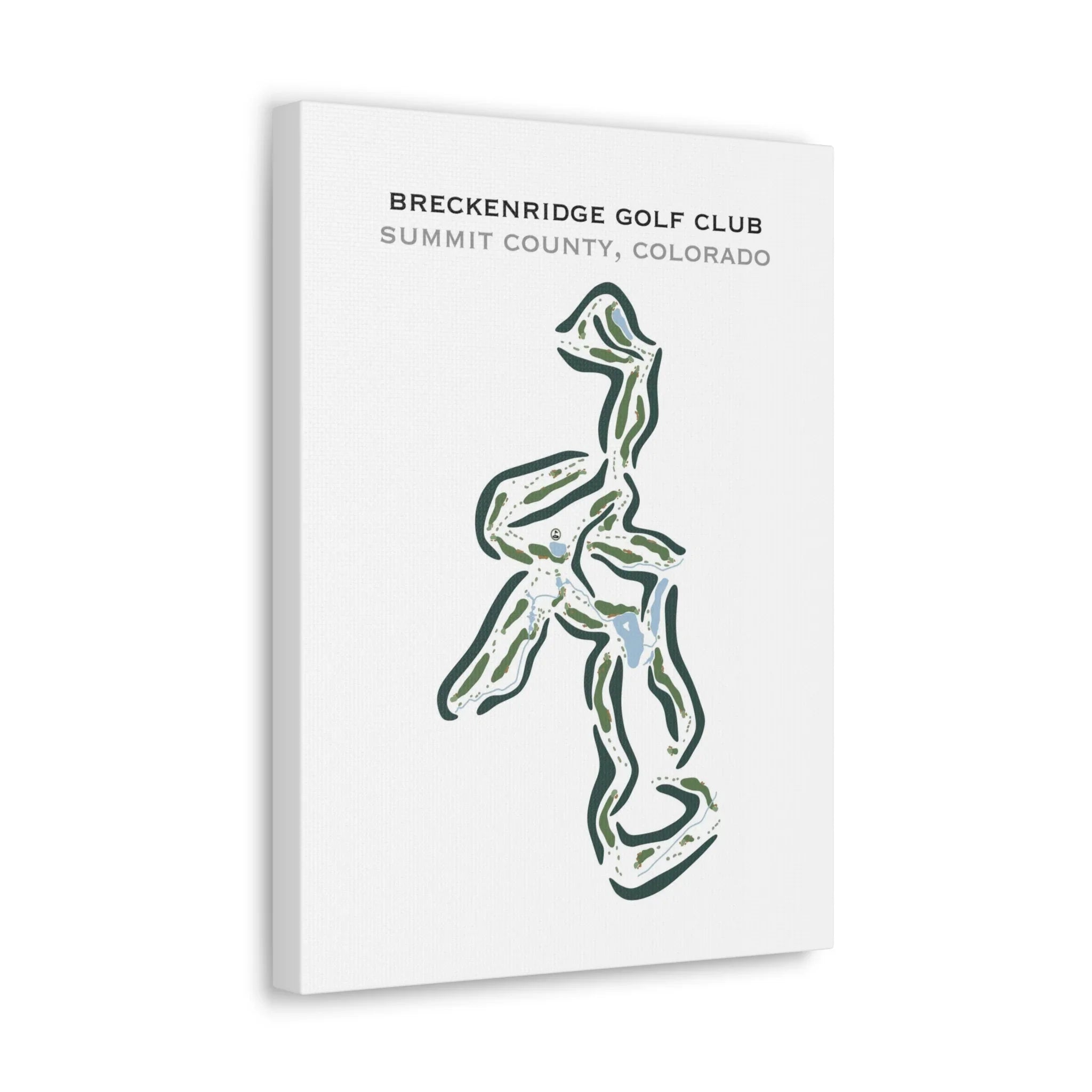 Breckenridge Golf Club, Summit County, Colorado - Printed Golf Course