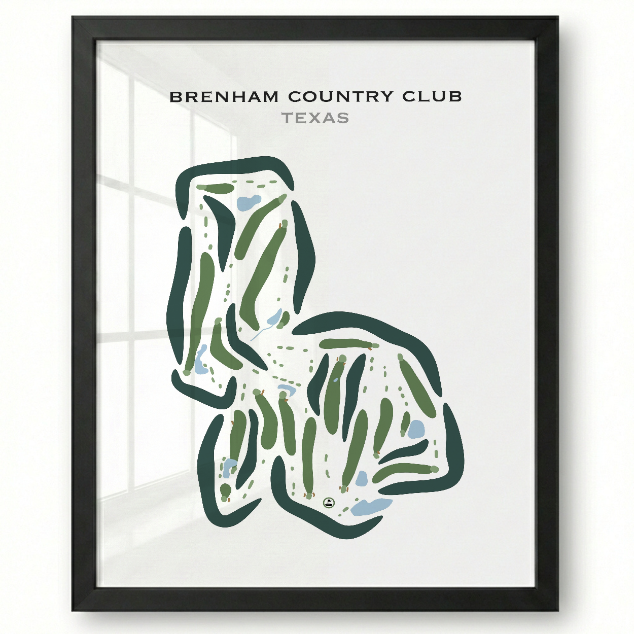 Brenham Country Club, Texas - Printed Golf Courses