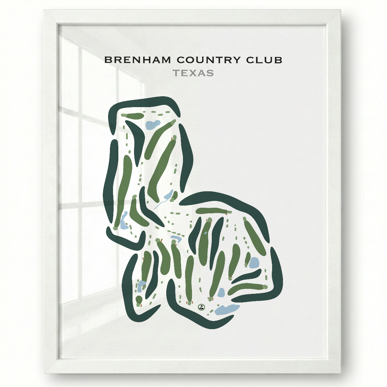 Brenham Country Club, Texas - Printed Golf Courses