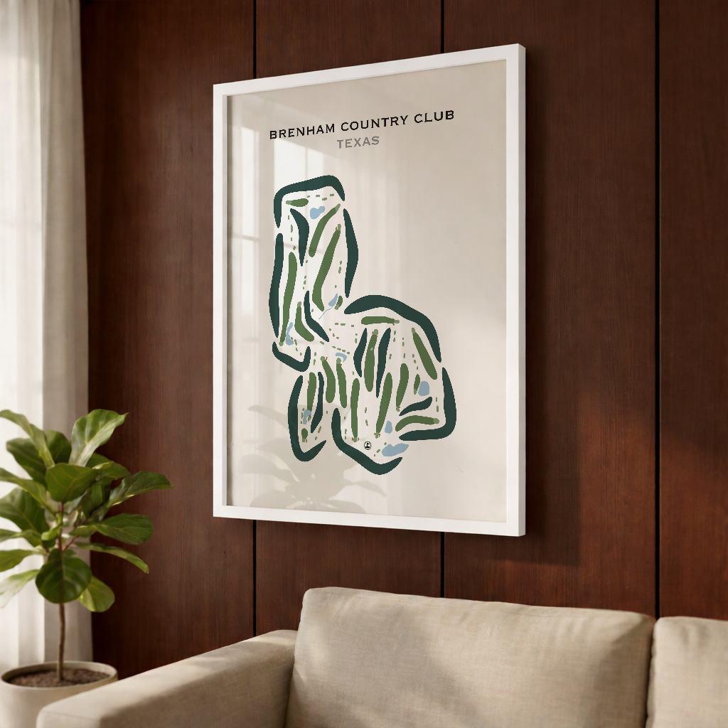 Brenham Country Club, Texas - Printed Golf Courses