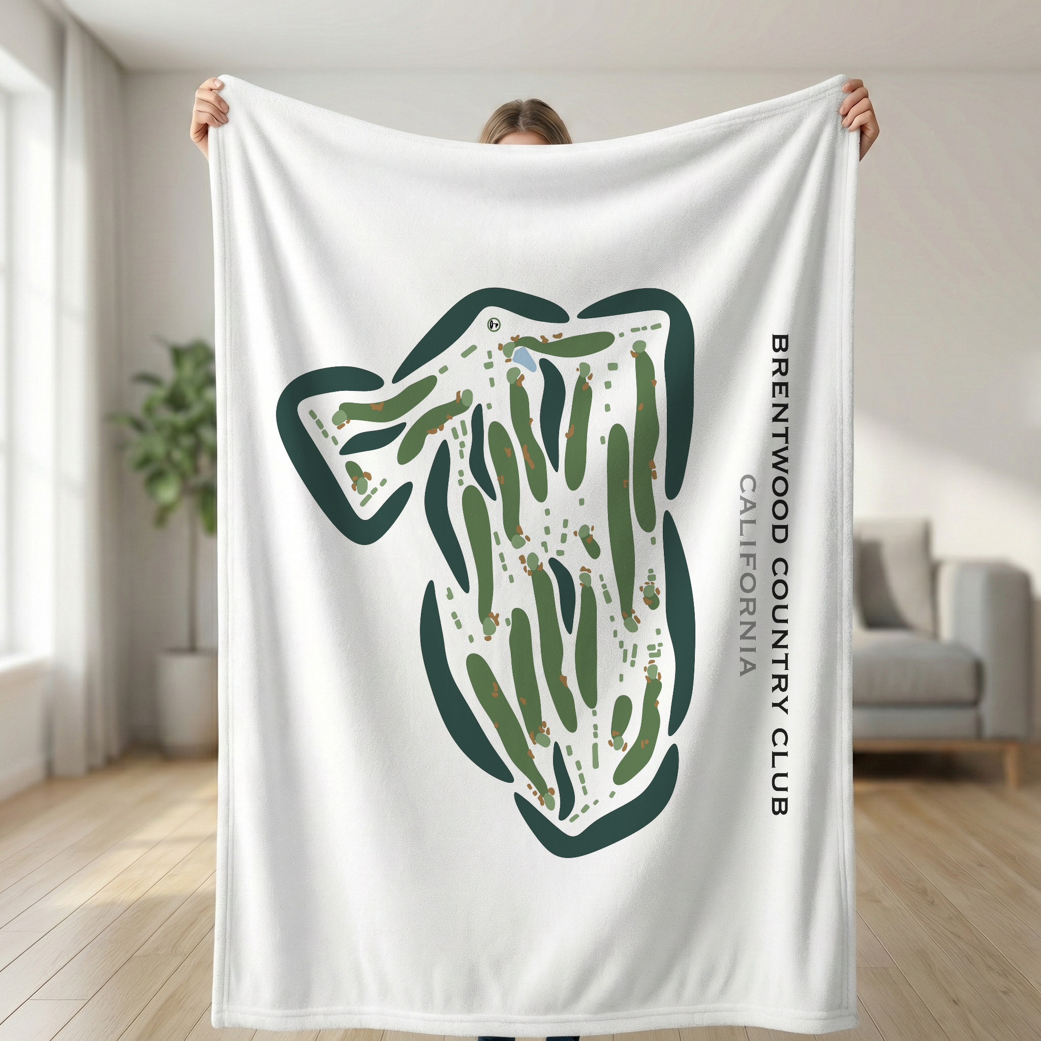 Brentwood Country Club, California - Printed Golf Course