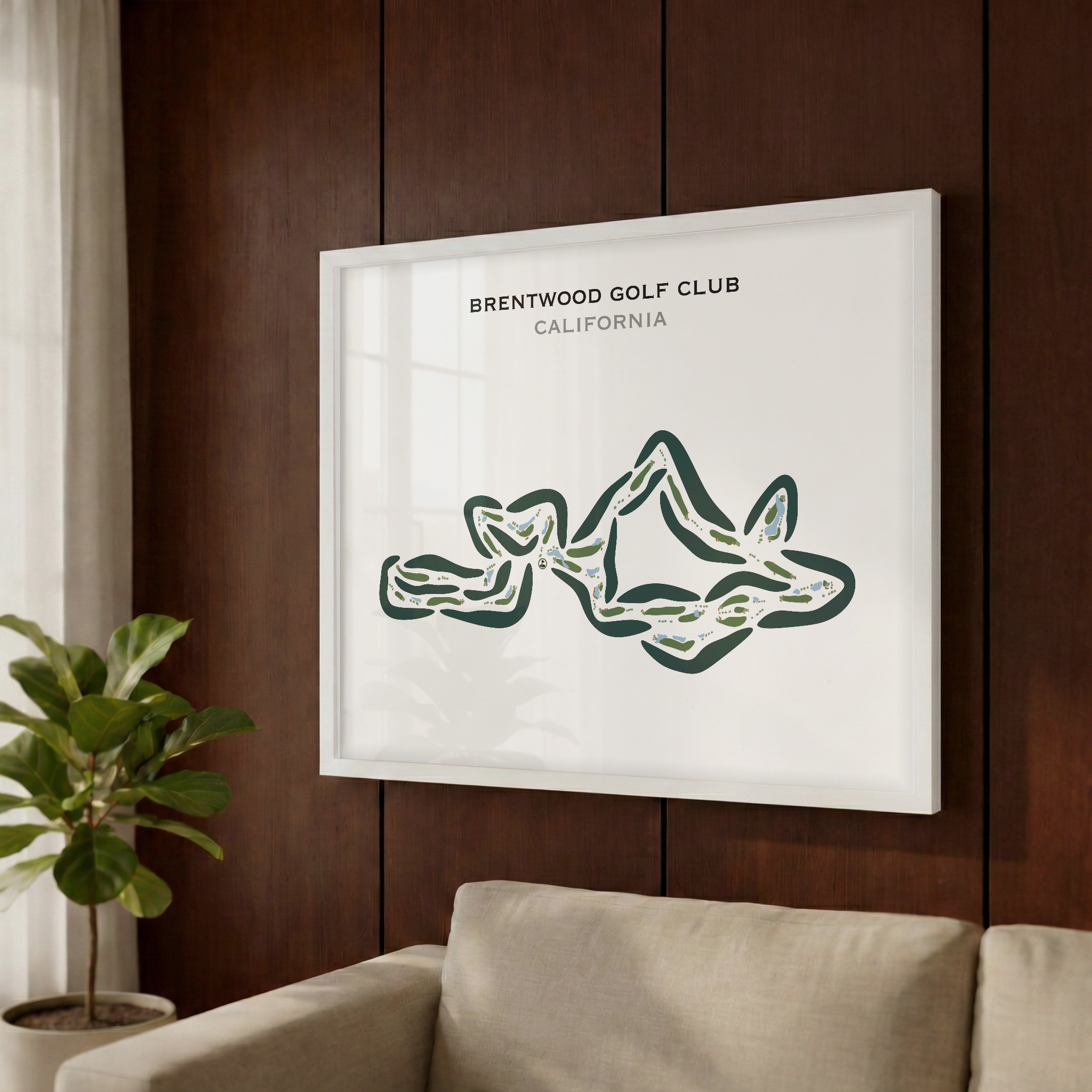 Brentwood Golf Club, California - Printed Golf Courses