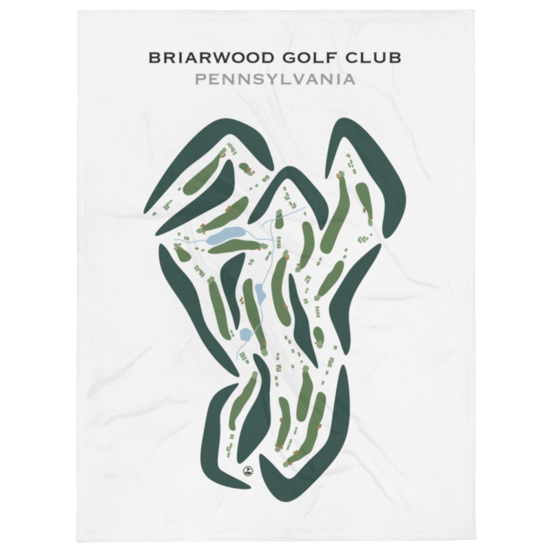 Briarwood Golf Club, Pennsylvania - Printed Golf Courses