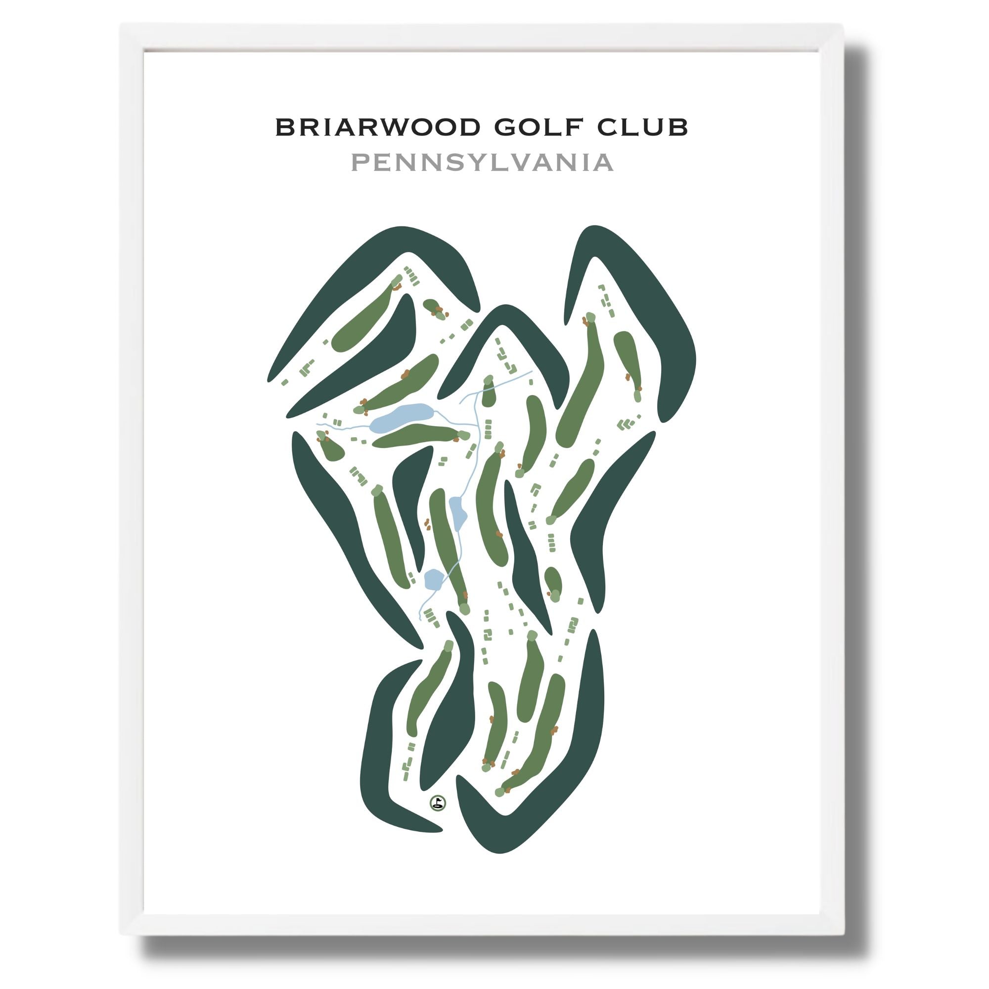 Briarwood Golf Club, Pennsylvania - Printed Golf Courses